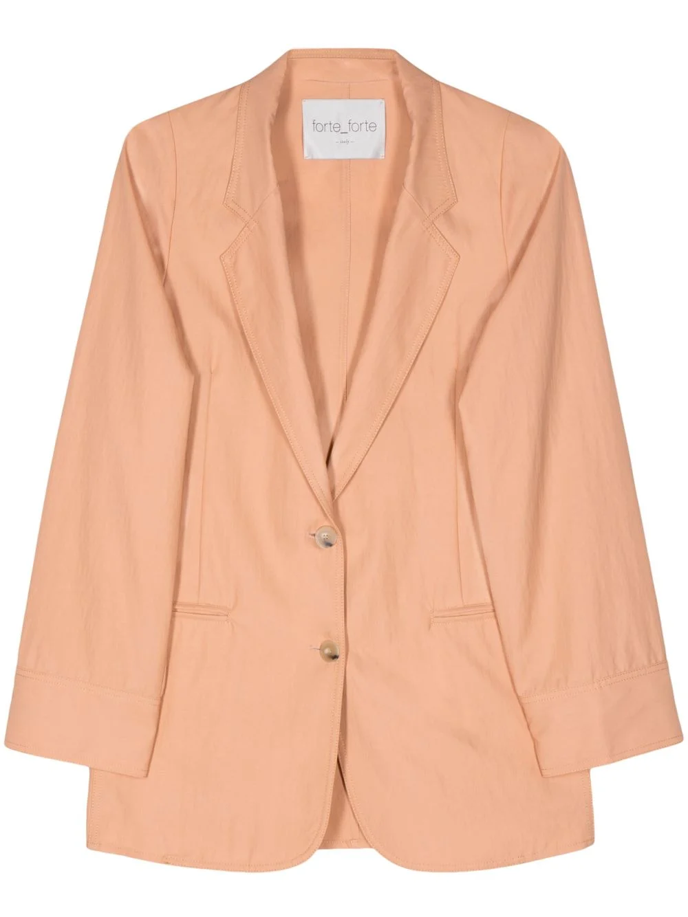 italian-vents twill blazer - 1