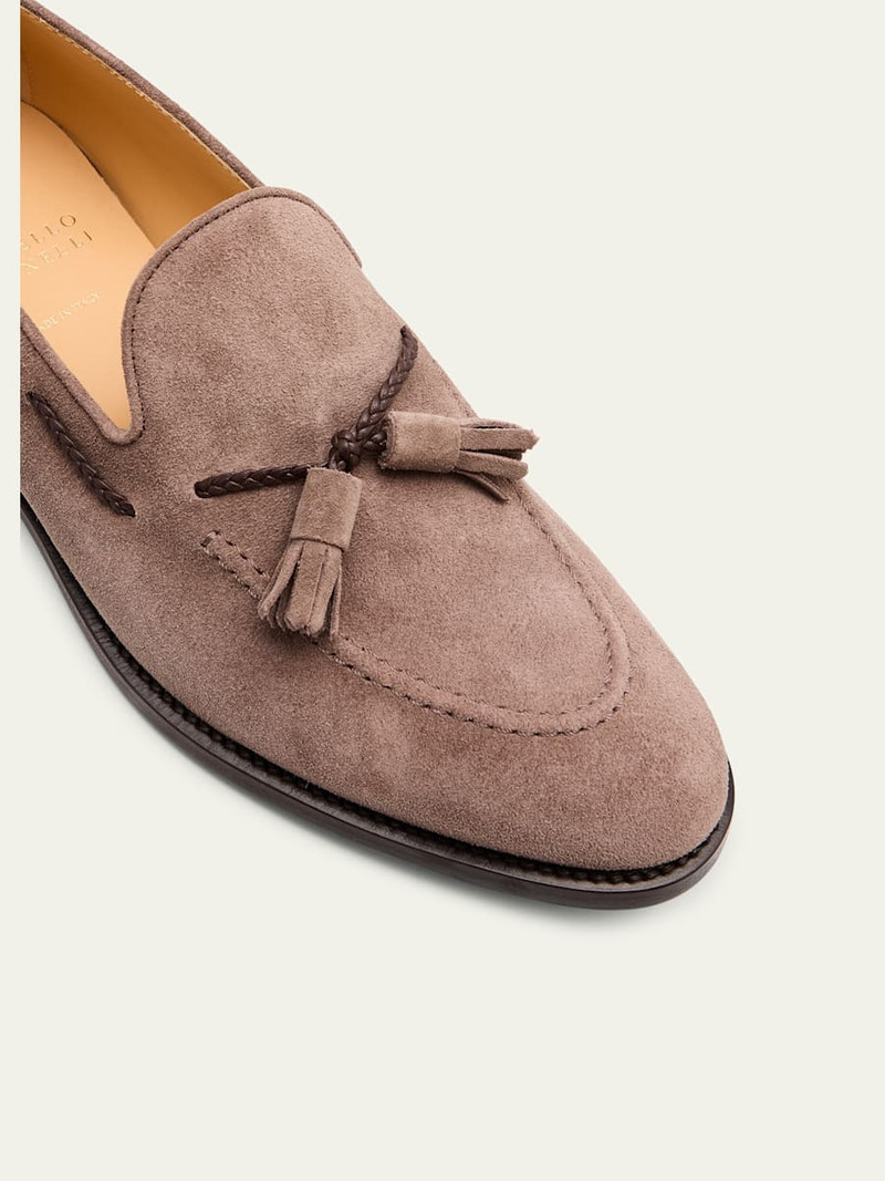 Men's Suede Tassel Loafers 4