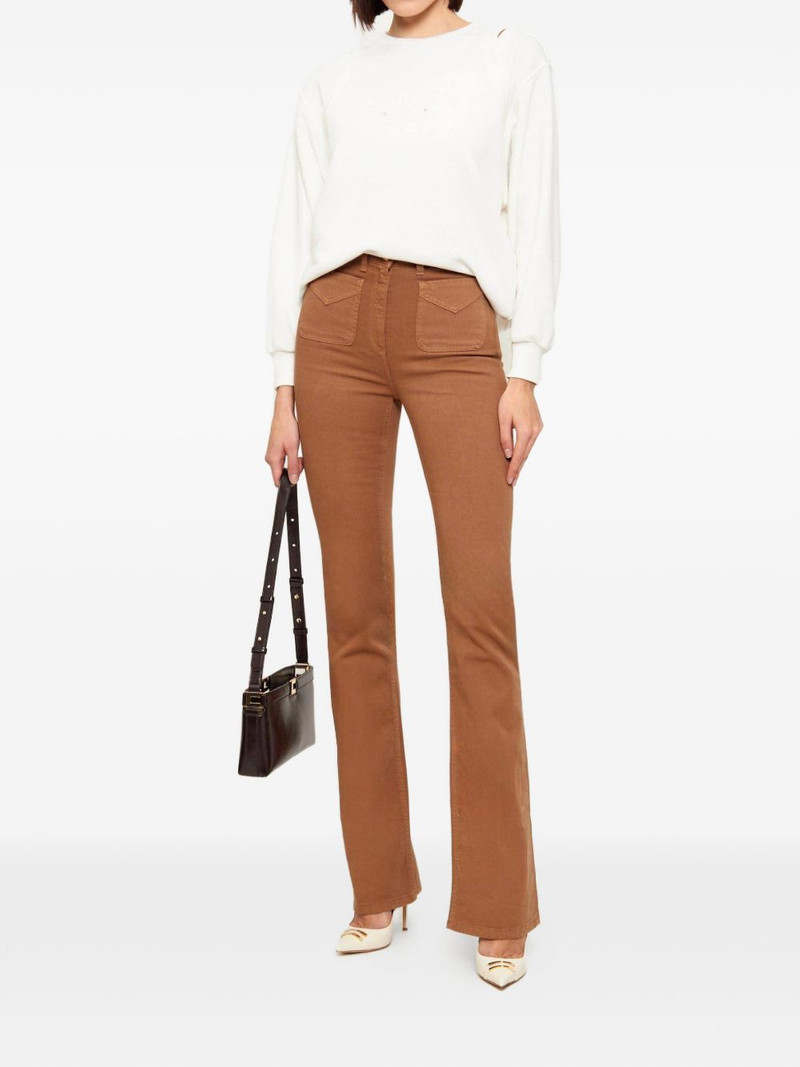 ELISABETTA FRANCHI long-sleeve embossed sweatshirt outlook