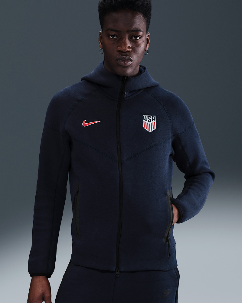 USMNT Tech Windrunner Men's Nike Soccer Fleece Full-Zip Hoodie 1