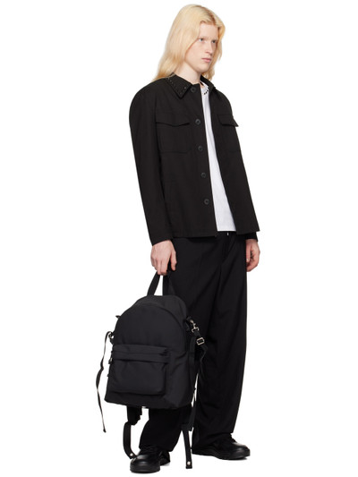 Valentino Black 'VLTN' Print Backpack outlook