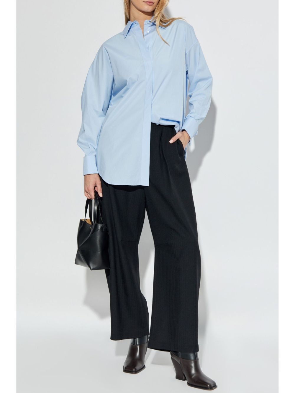 wool barrel trousers - 2