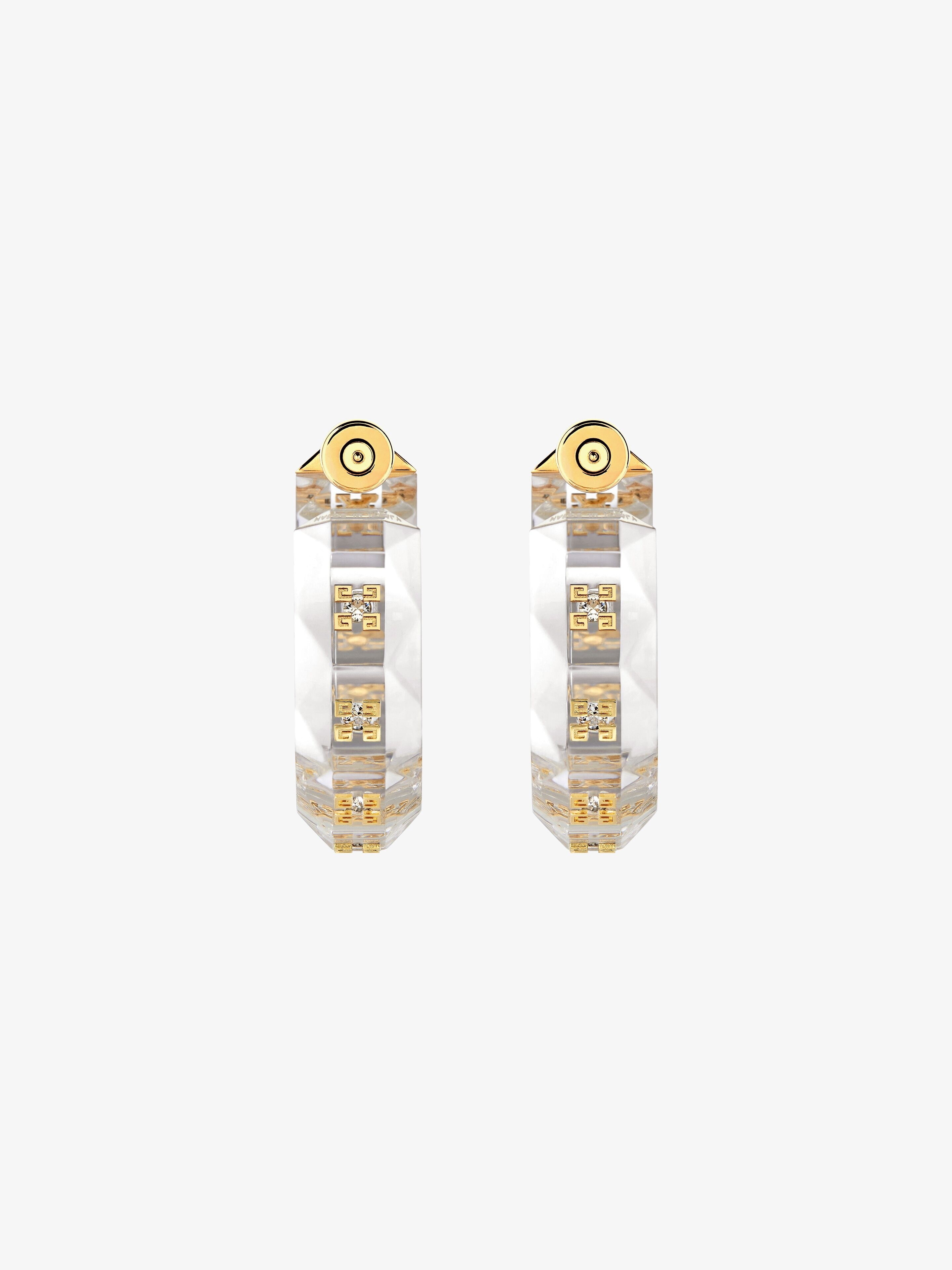 4G PLUMETIS EARRINGS WITH CRYSTALS - 2