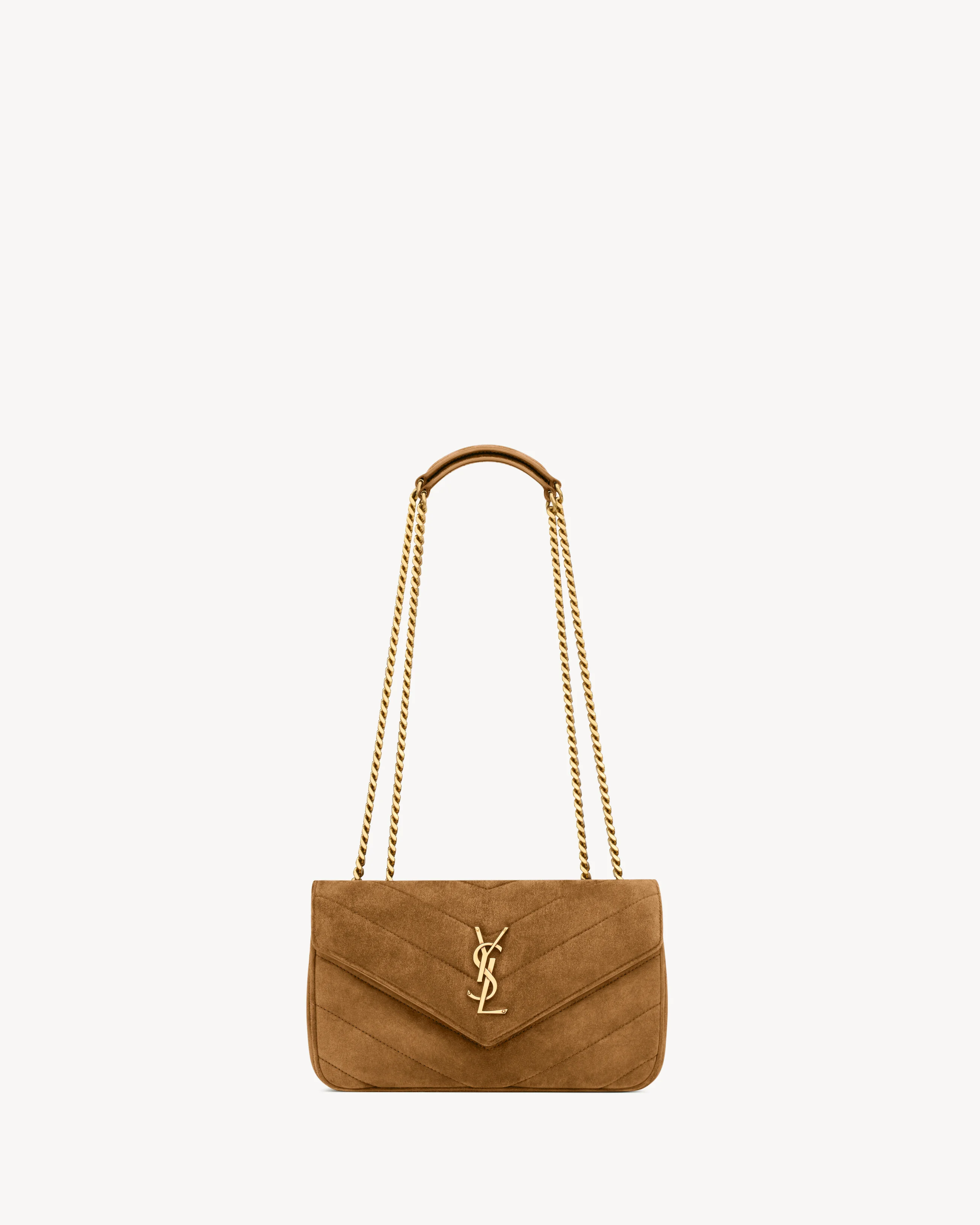 LOULOU SMALL IN MATELASSÉ SUEDE - 1