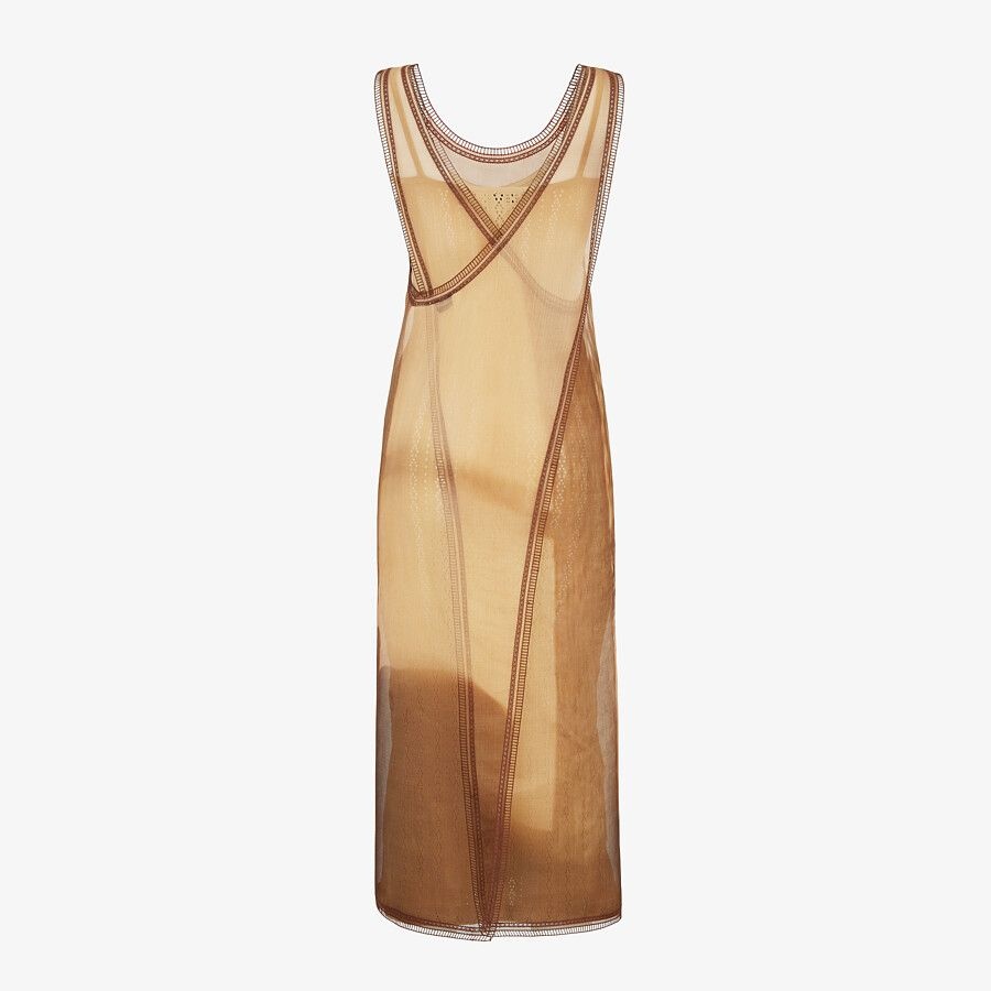 Yellow silk dress - 2