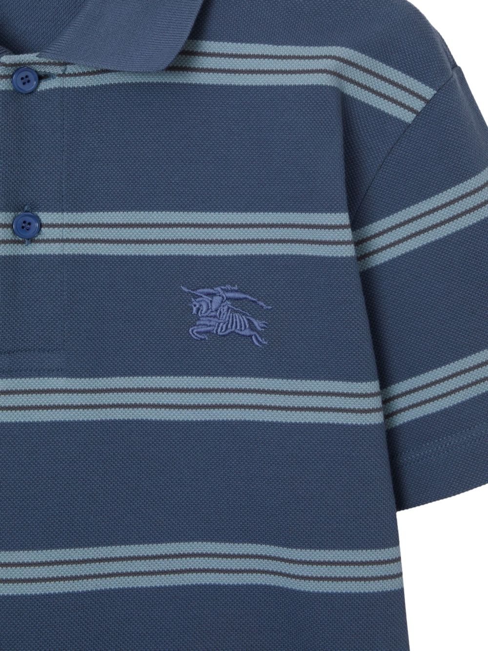 striped cotton polo shirt - 5