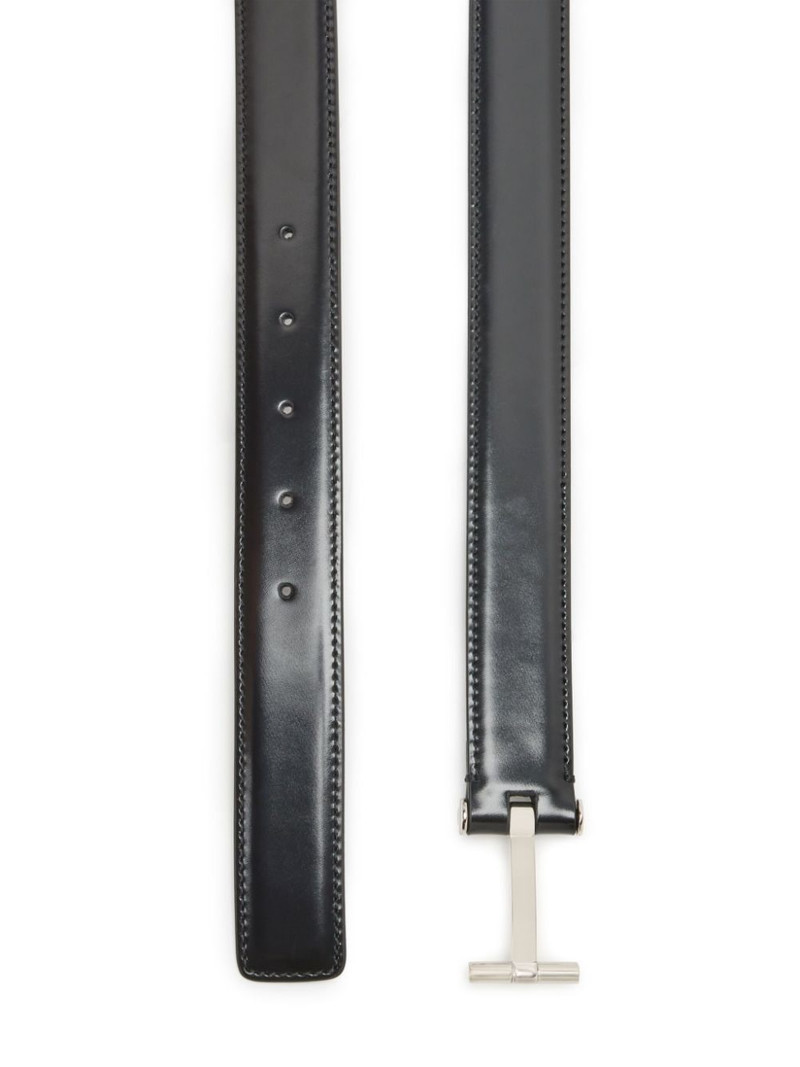 TOM FORD T-buckle leather belt outlook
