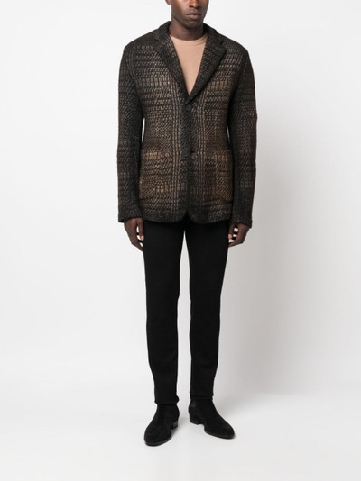 Avant Toi houndstooth wool-cashmere jacket outlook
