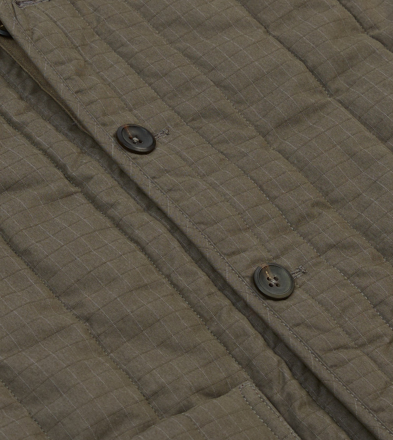 Green Ripstop Quilted Vest 4