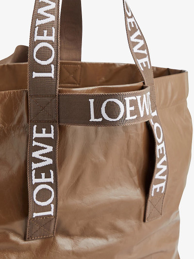Loewe Fold Shopper twin-handle leather tote bag outlook