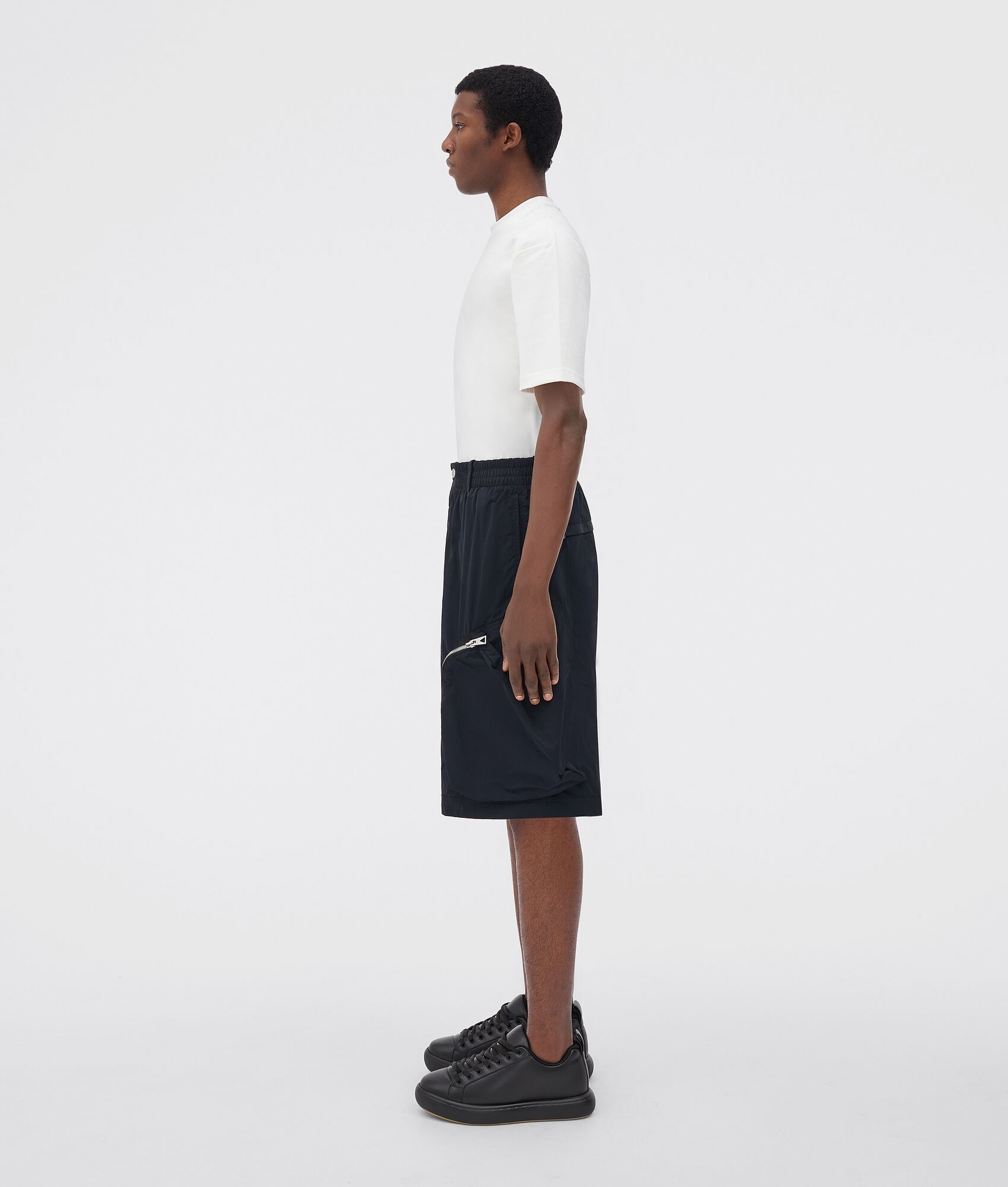 technical nylon cargo shorts - 2