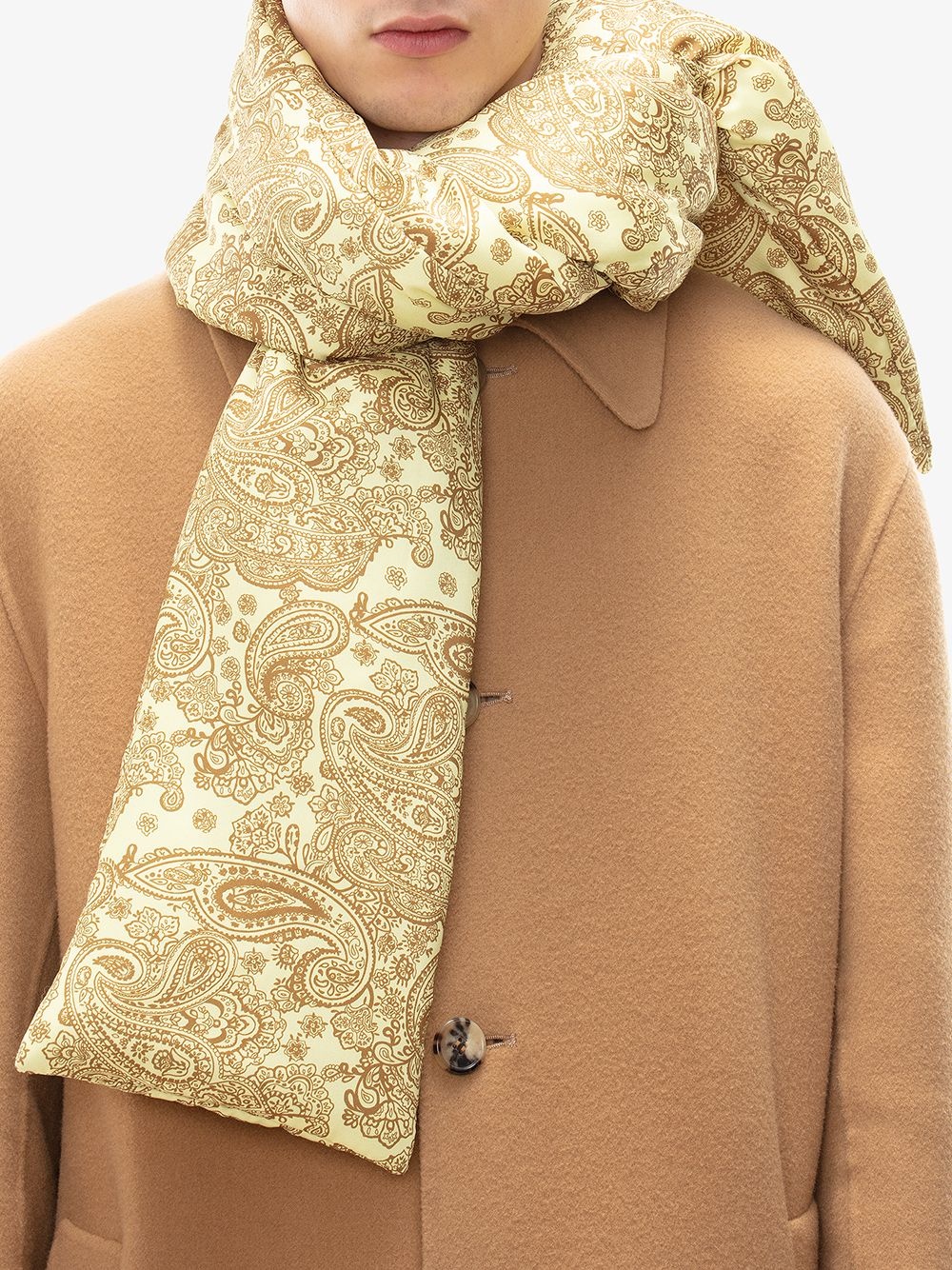 paisley print padded scarf - 2