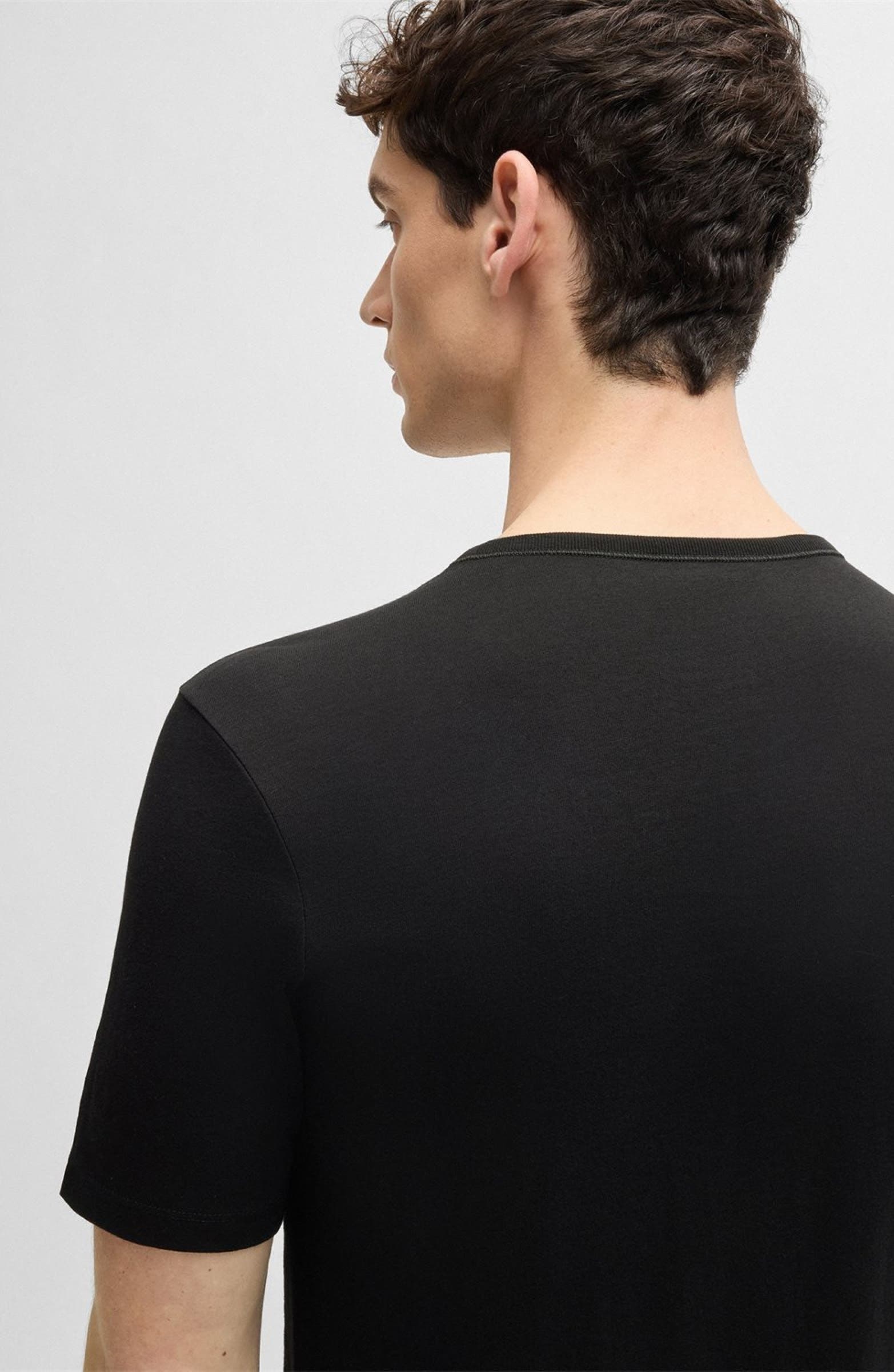 BOSS Men's 3-Packs Cotton Crewneck T-Shirts in Black at Nordstrom - 9