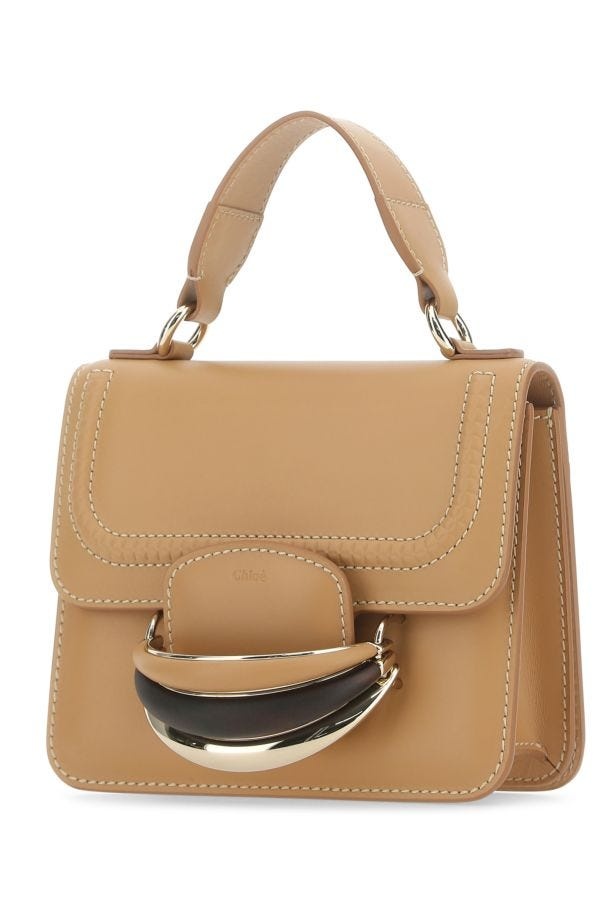 CHLOE Camel Leather Small Kattie Handbag - 2