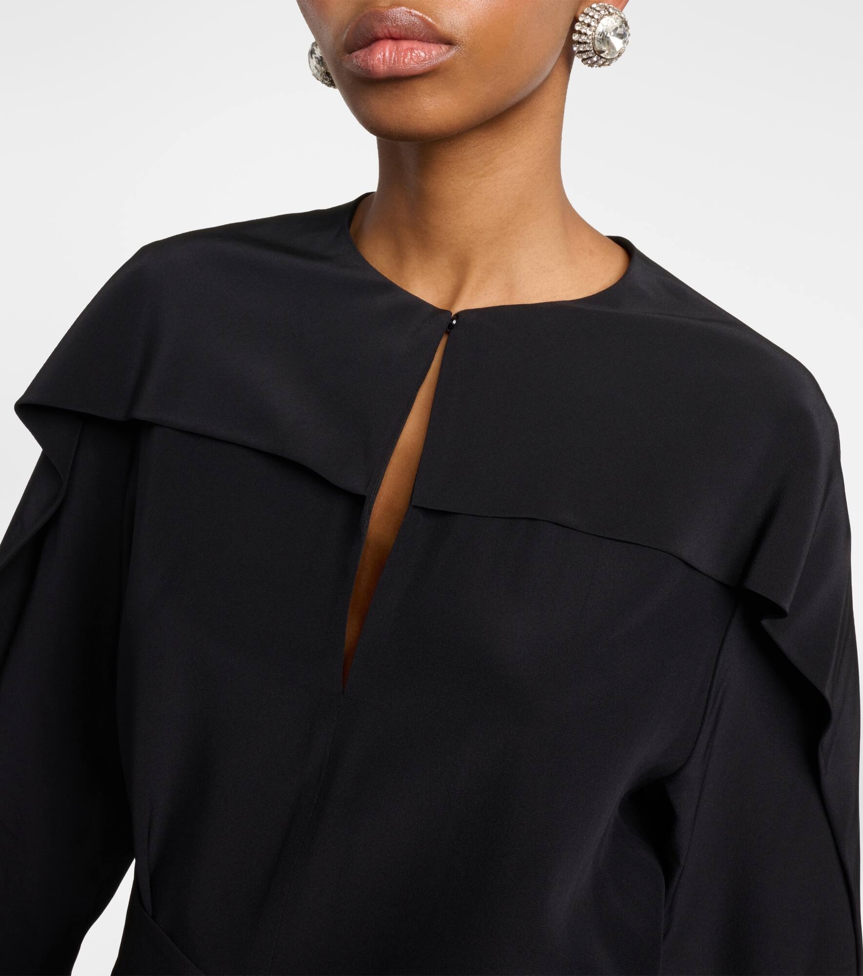 Danville silk crêpe de chine midi dress - 4