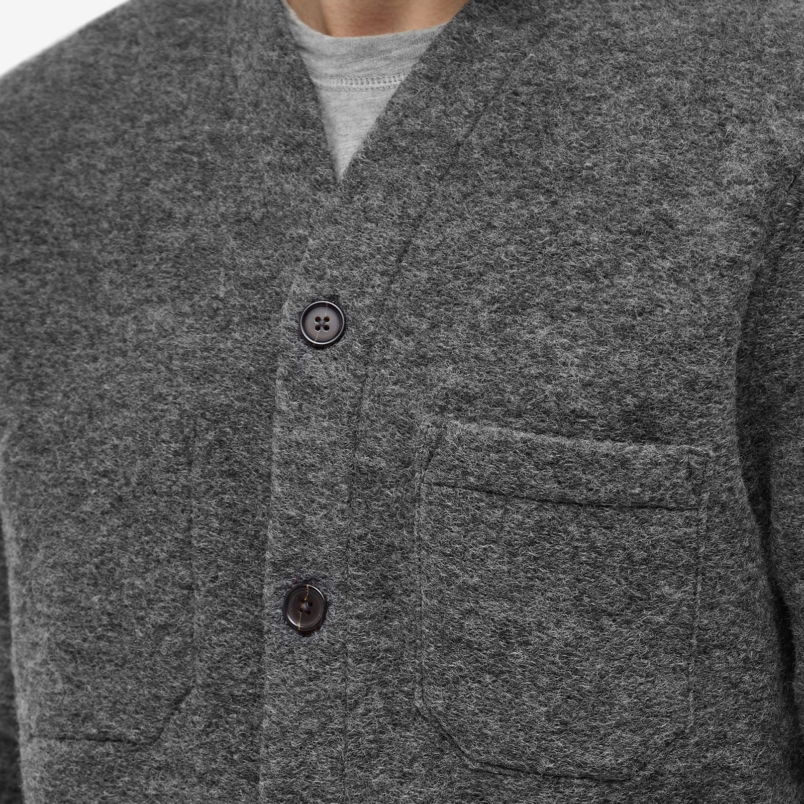 Universal Works Wool Fleece Cardigan - 5