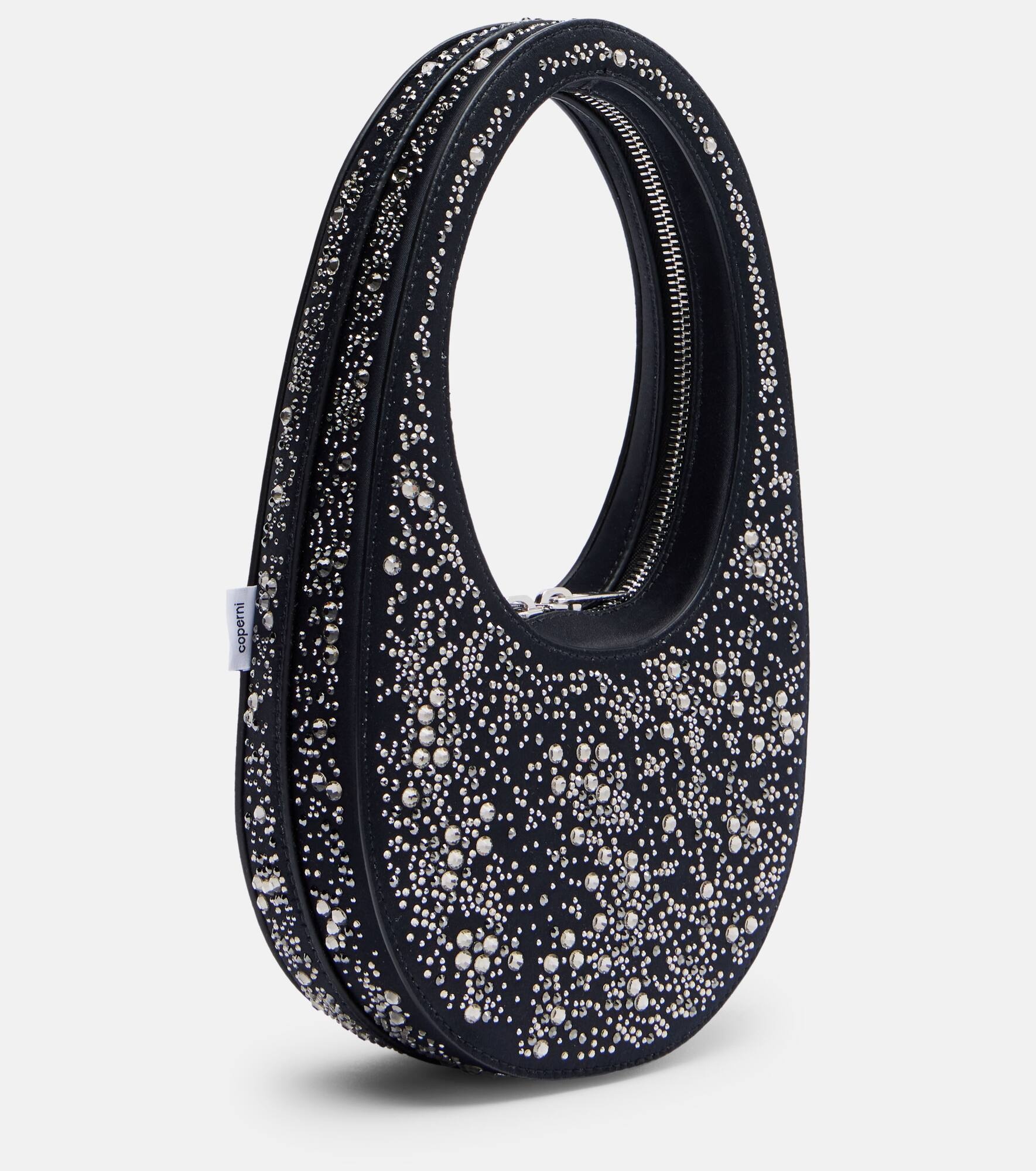 Swipe crystal-embellished tote bag - 4