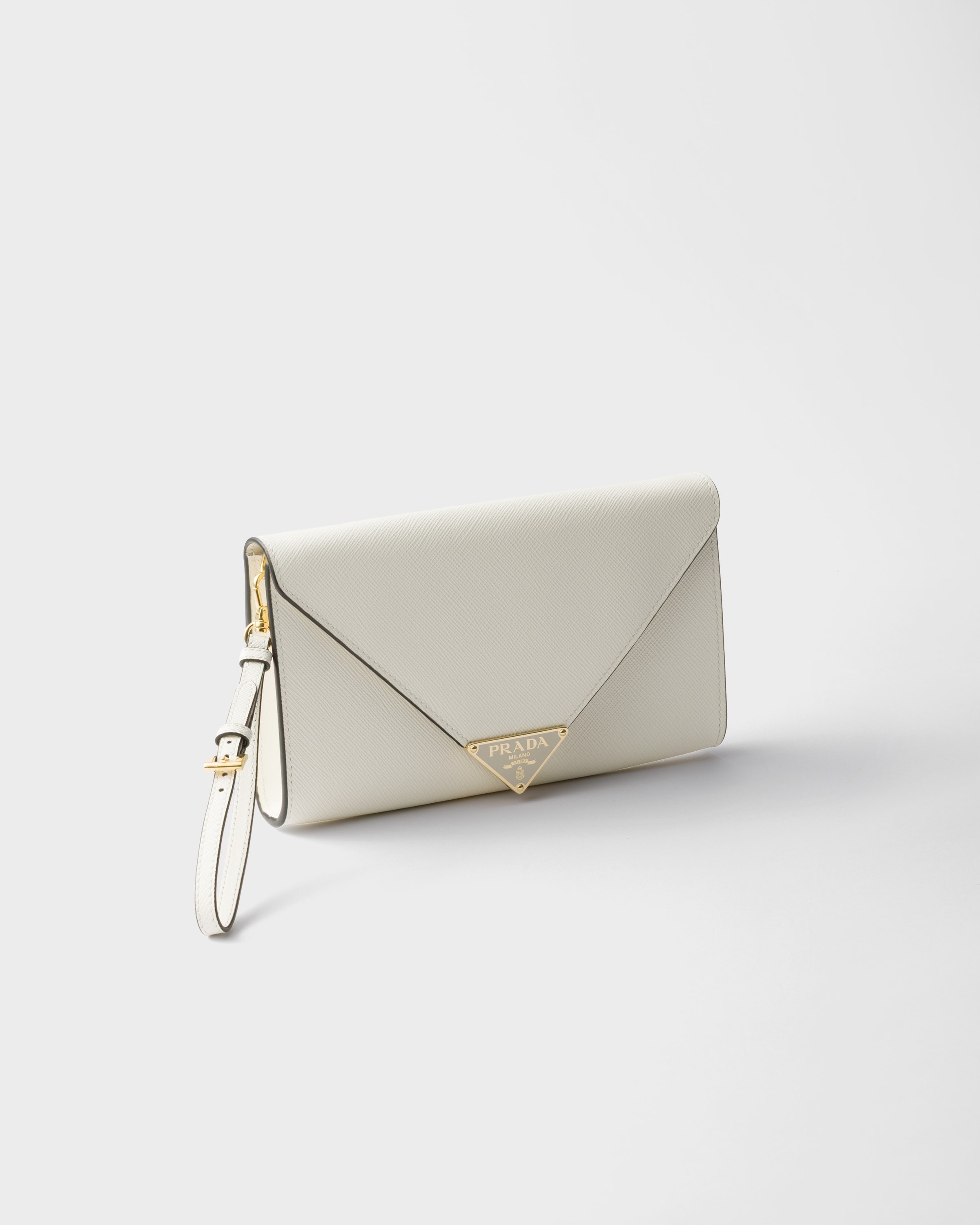 Saffiano leather envelope clutch - 5
