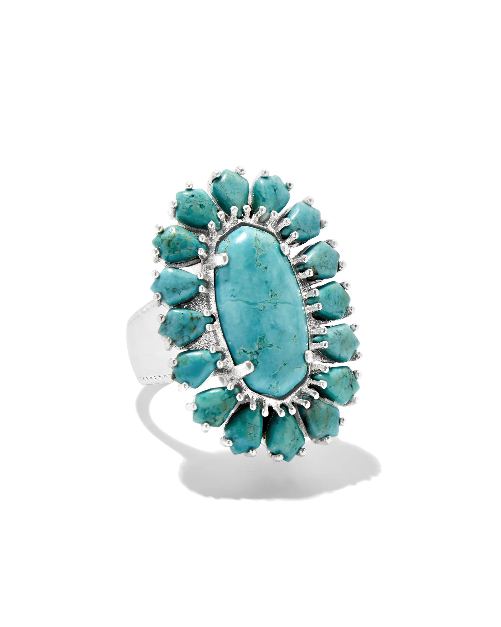 Wrangler® x Yellow Rose by Kendra Scott Laurel Vintage Silver Statement Ring - 1