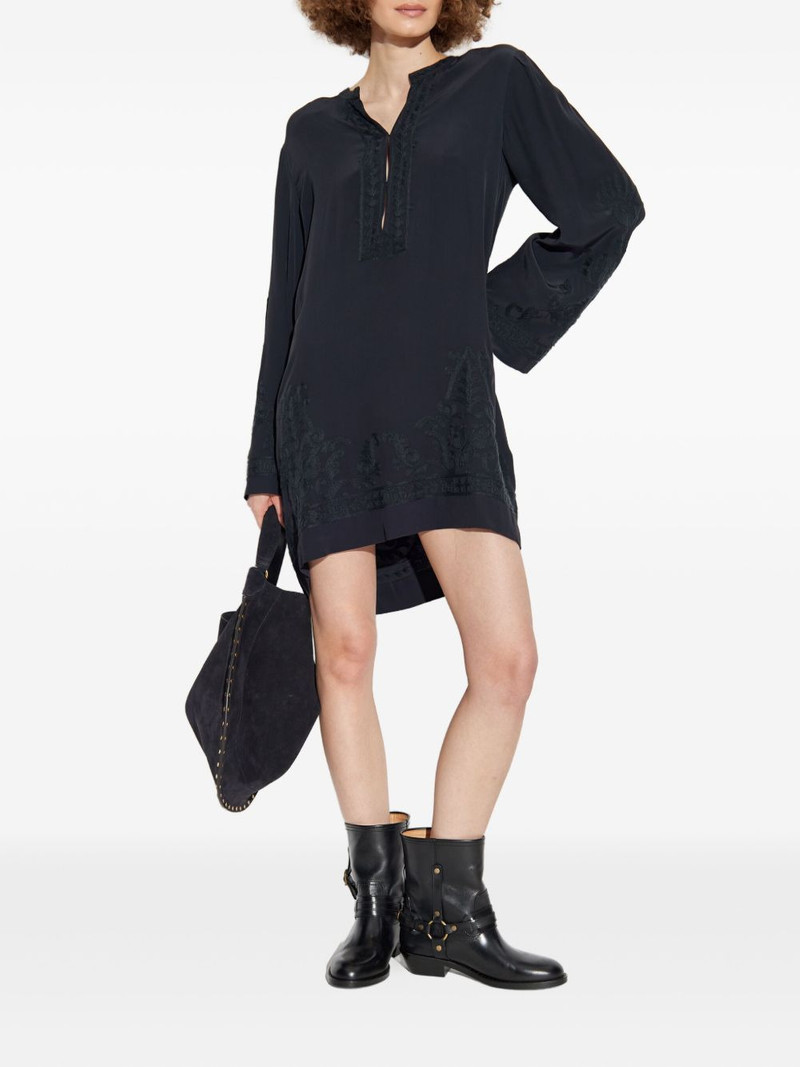 Isabel Marant Étoile embroidered-paisley mini dress outlook
