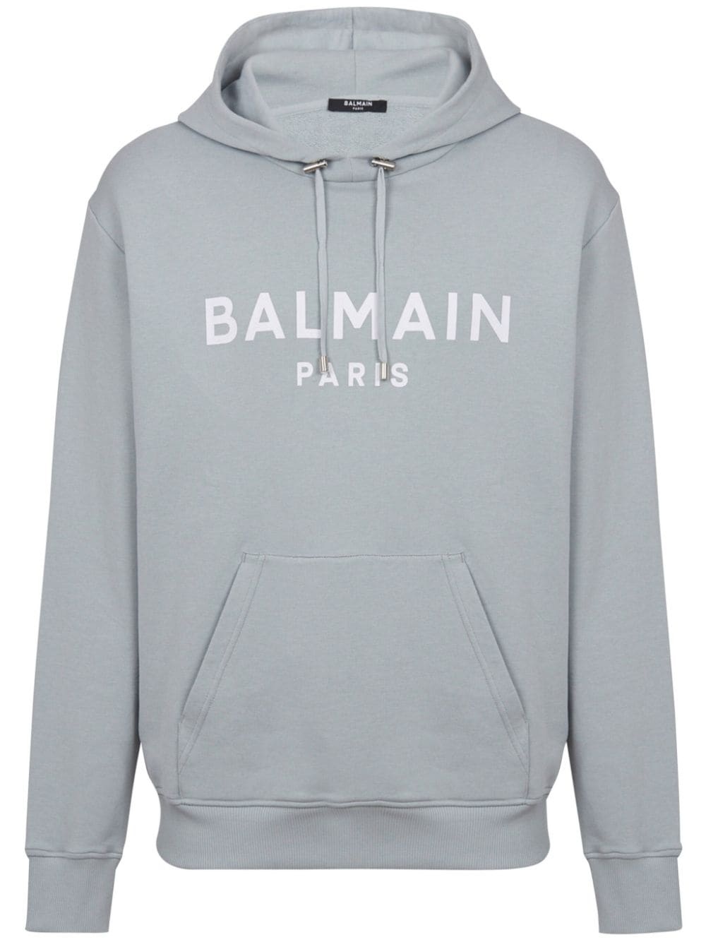 logo-print cotton hoodie - 1