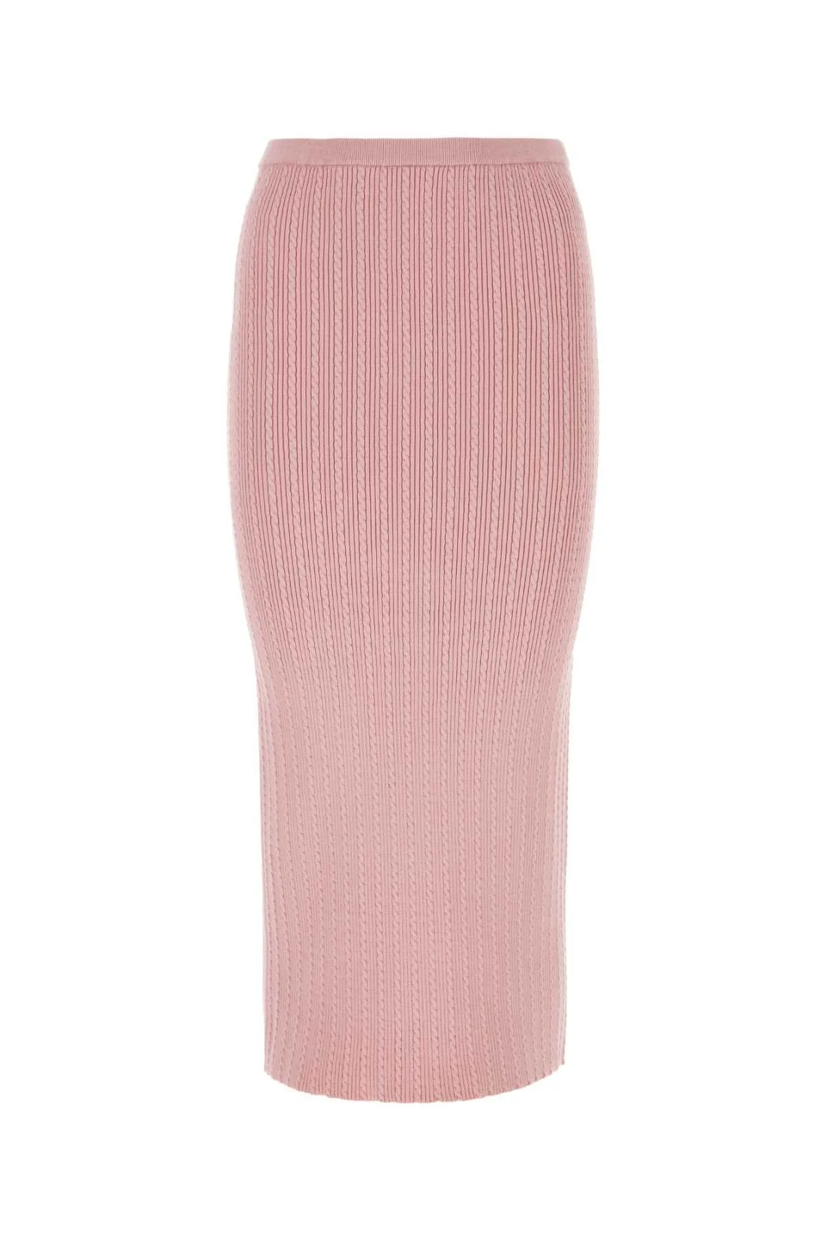 Alessandra Rich Women Pink Stretch Cotton Blend Skirt - 1