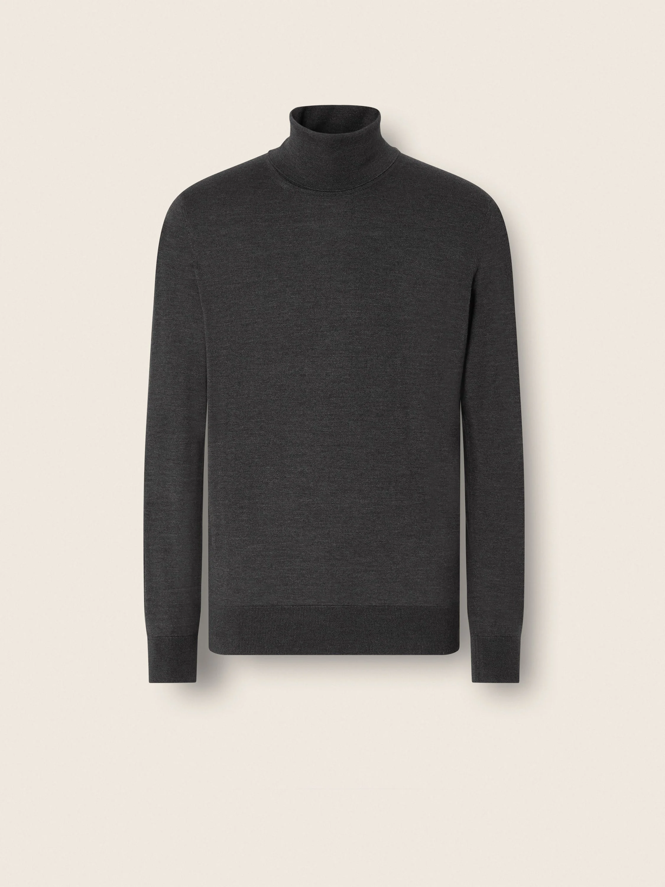 DARK GREY MÉLANGE CASHSETA TURTLENECK - 1