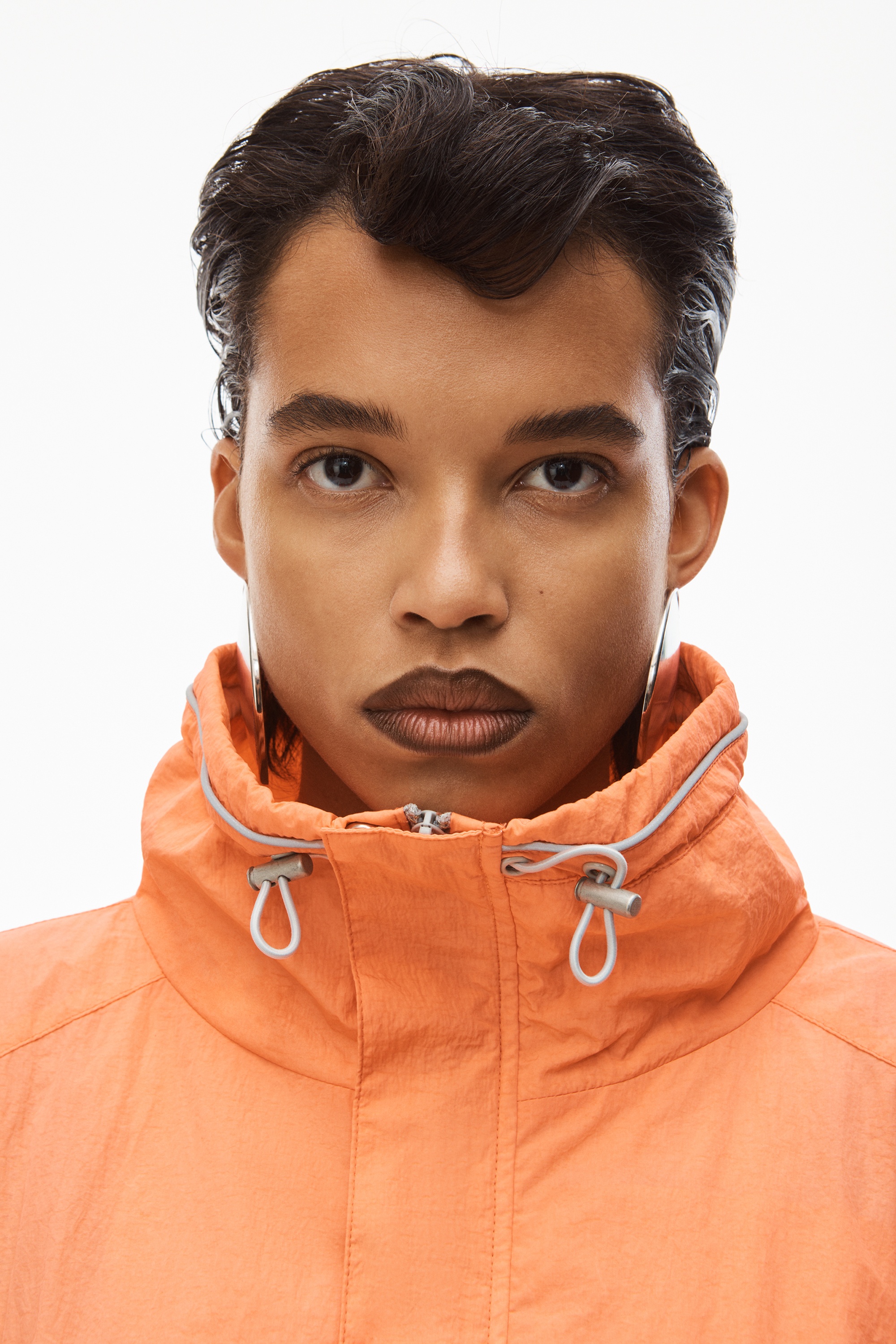 TRACK JACKET IN HEAVY WASHED NYLON - 4