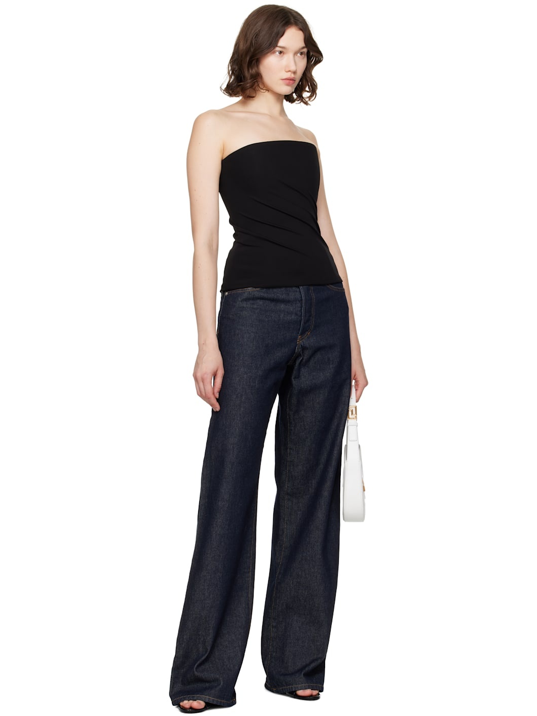 Black Bare Shoulders Top - 4