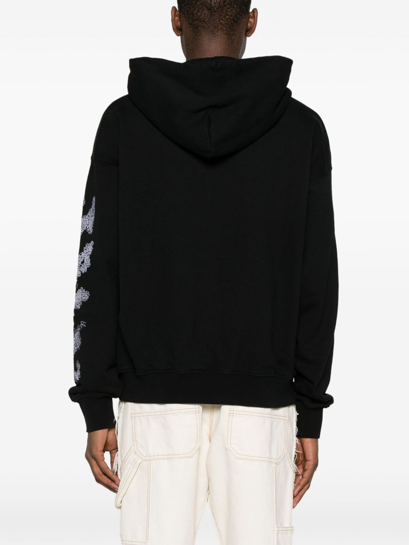 Diag Stripe-embroidered cotton hoodie 4