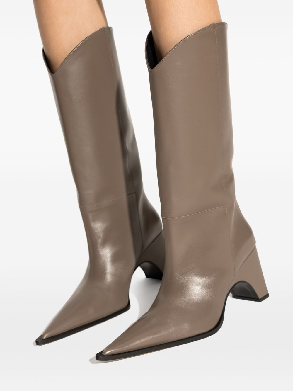 Bridge cowboy leather boots - 5