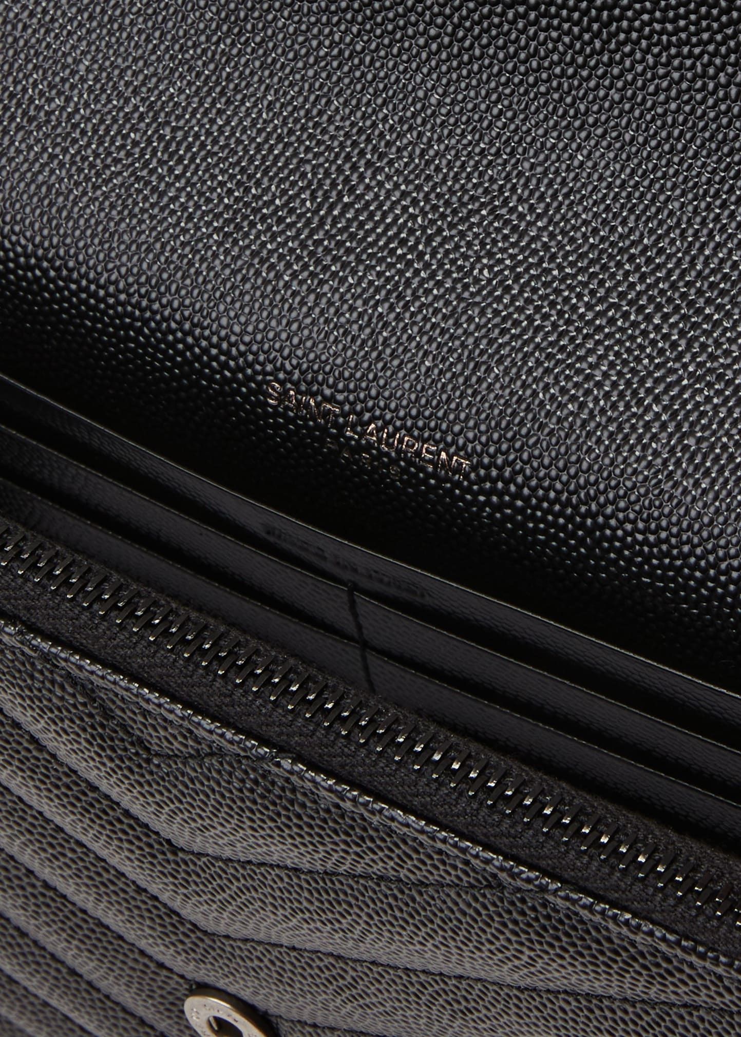 YSL Small Envelope Leather Wallet on Chain - 4