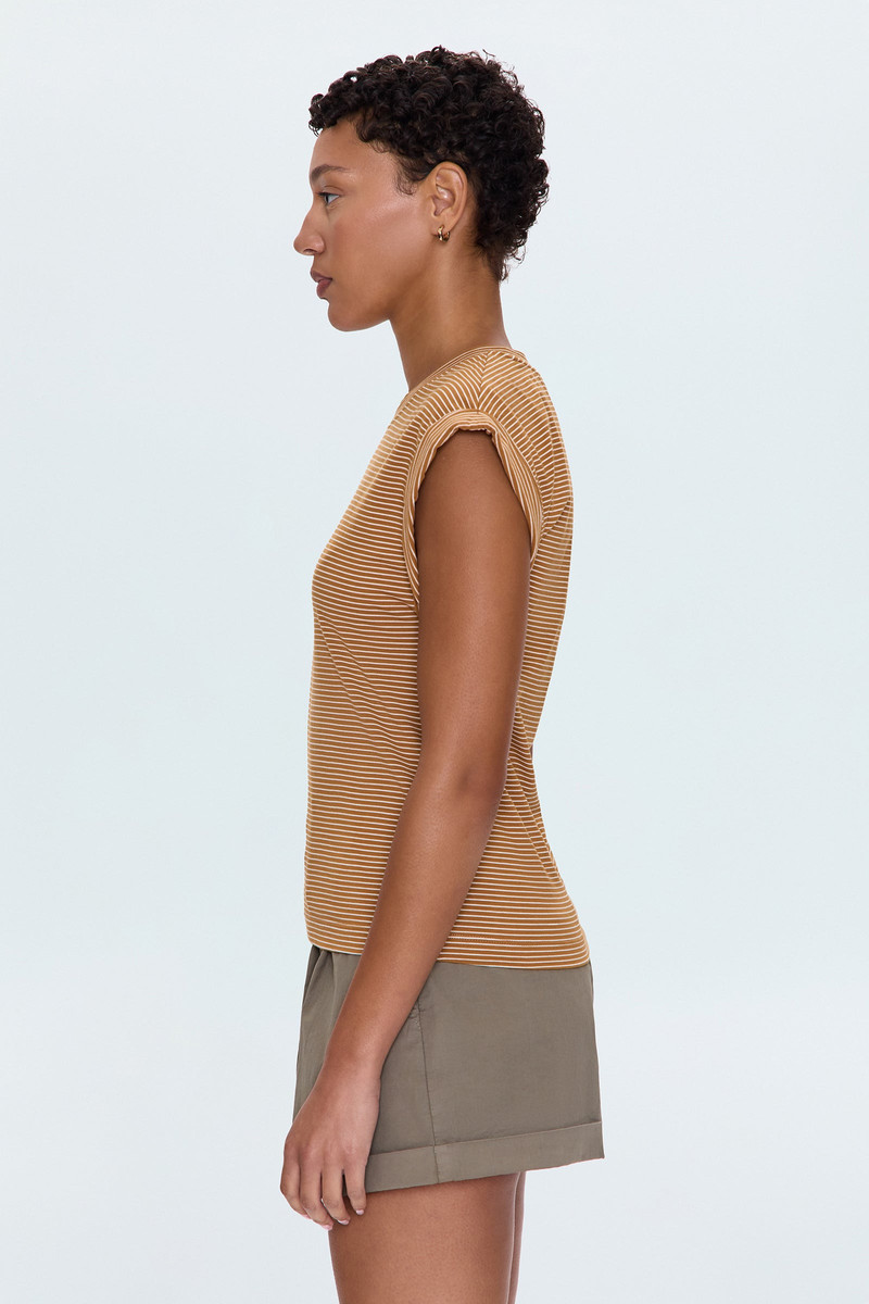 OLIVIA TWISTED SLEEVE MARINA - DARK RUM STRIPE 4