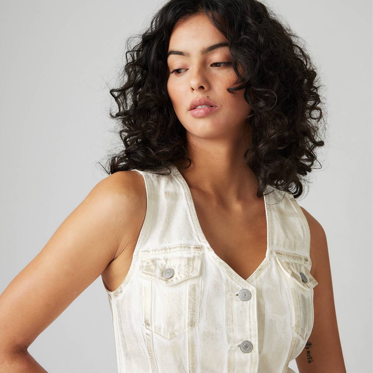 BELLA DENIM CORSET TOP - 5
