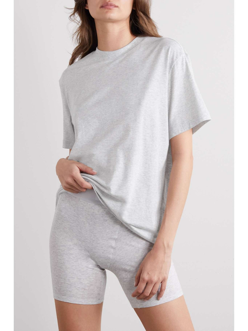 SKIMS Boyfriend stretch-modal and cotton-blend jersey T-shirt - Onyx outlook