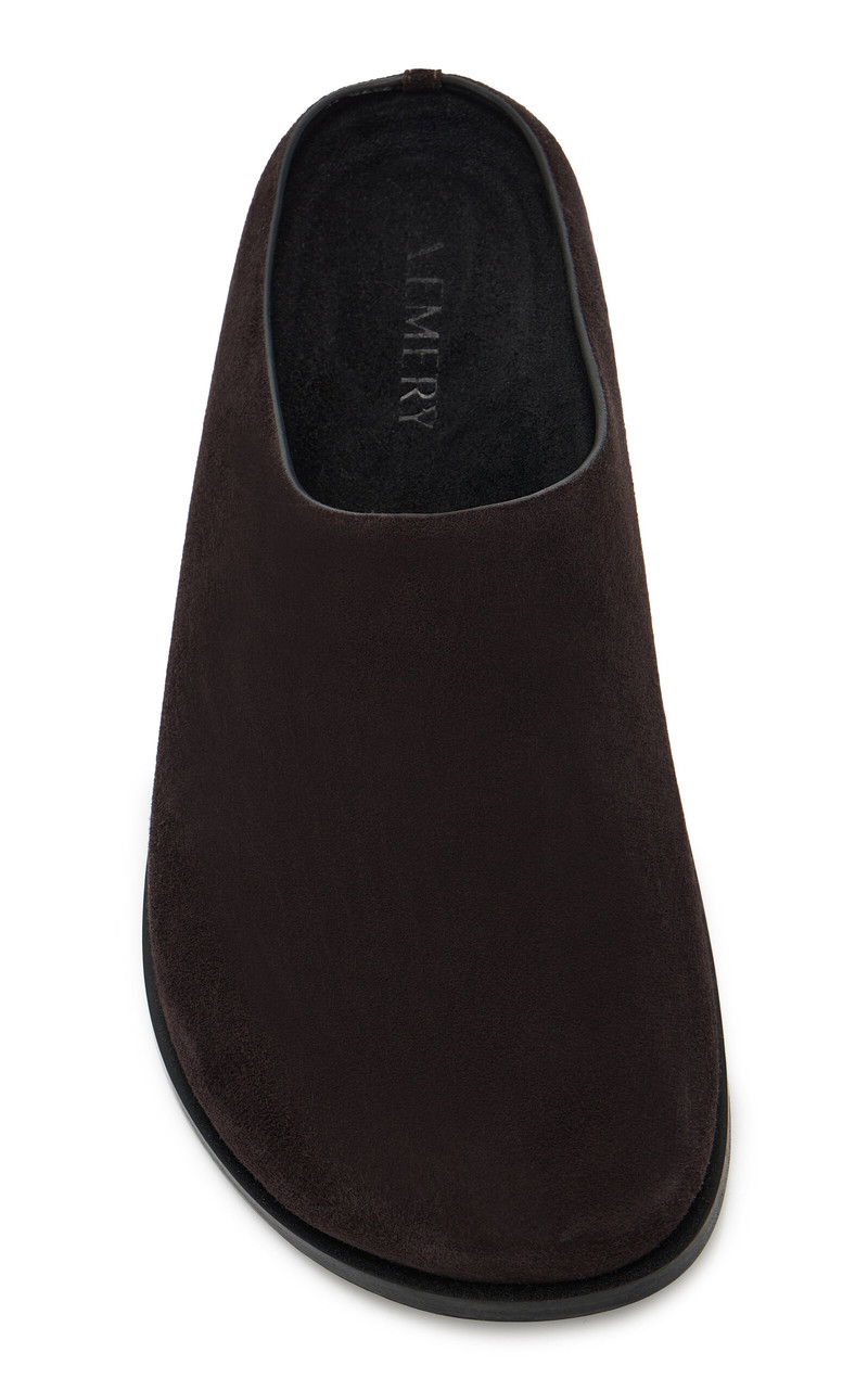 A.EMERY Lou Suede Clogs purple outlook