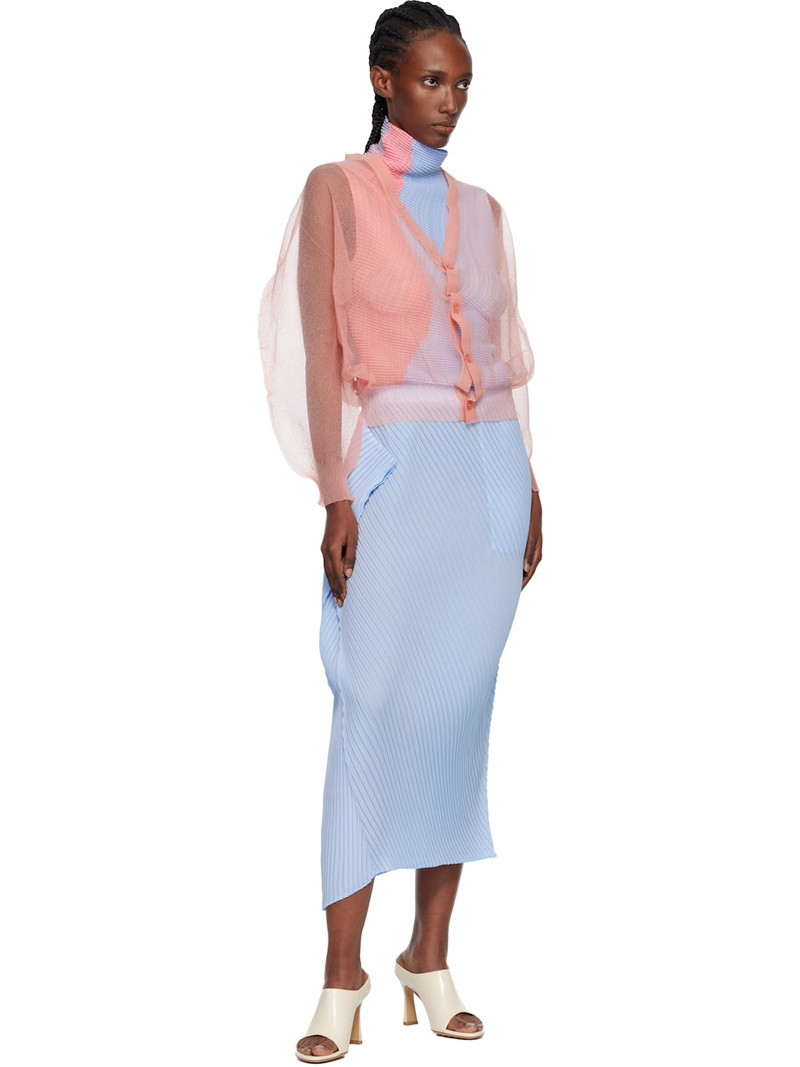 ISSEY MIYAKE Pink Encase Cardigan outlook