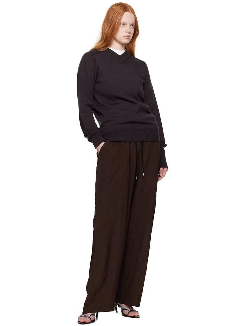 Studio Nicholson Brown Inverness Sweater outlook