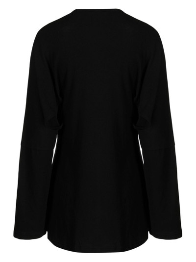 Yohji Yamamoto asymmetric cotton blouse outlook