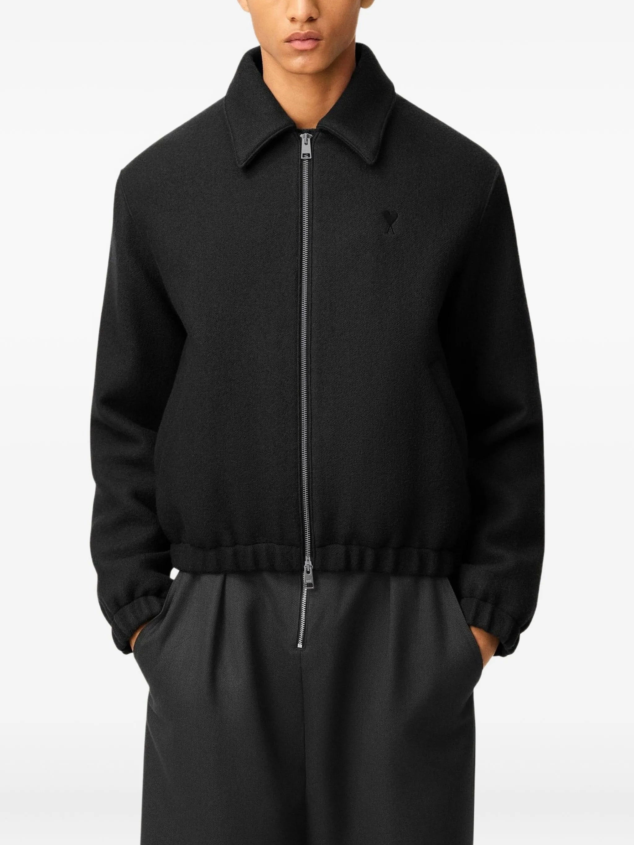 Ami Paris Ami De Coeur Zipped Jacket - 5
