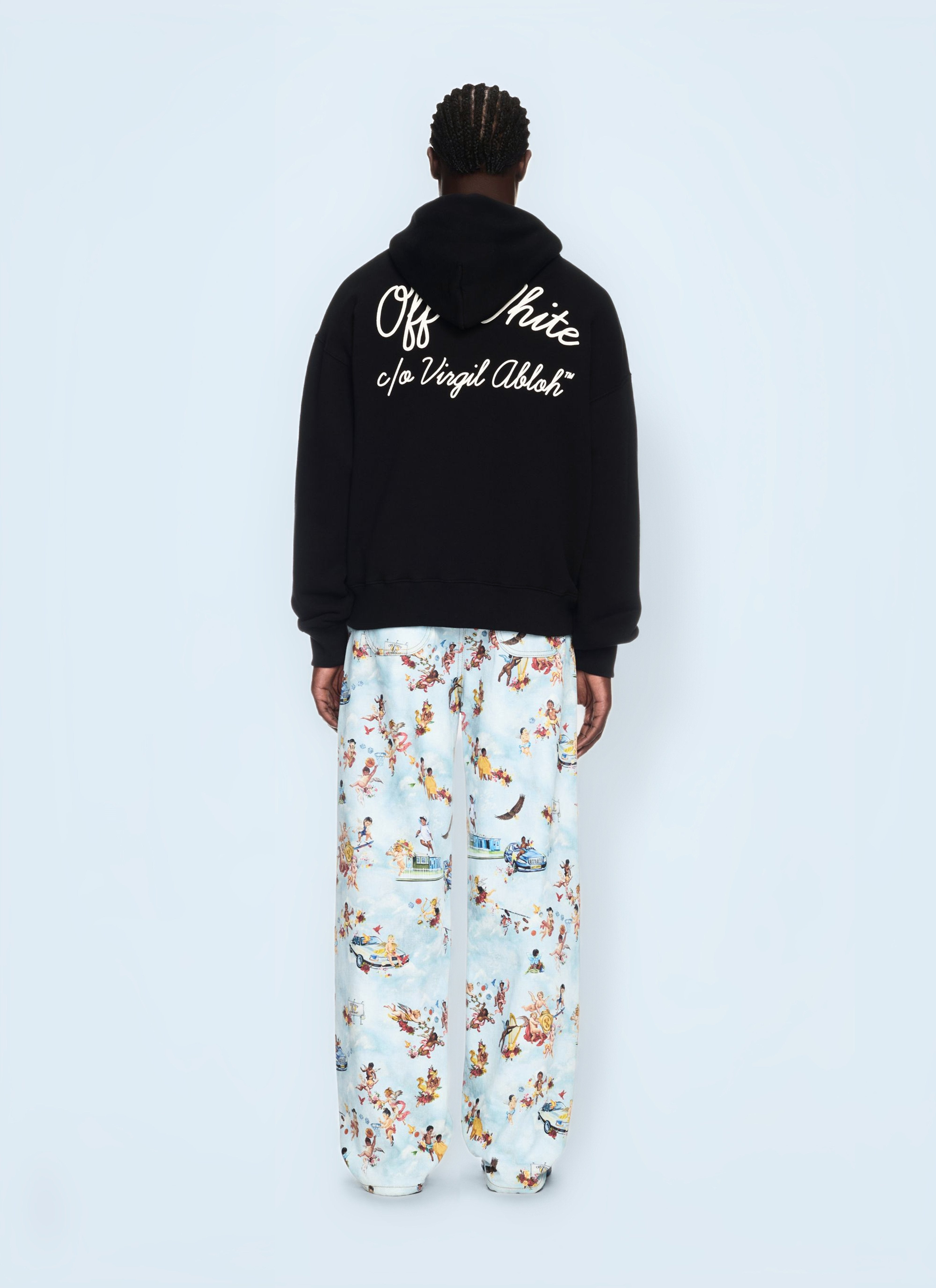 Off White Men Script Hooded Sweatshirt - 3