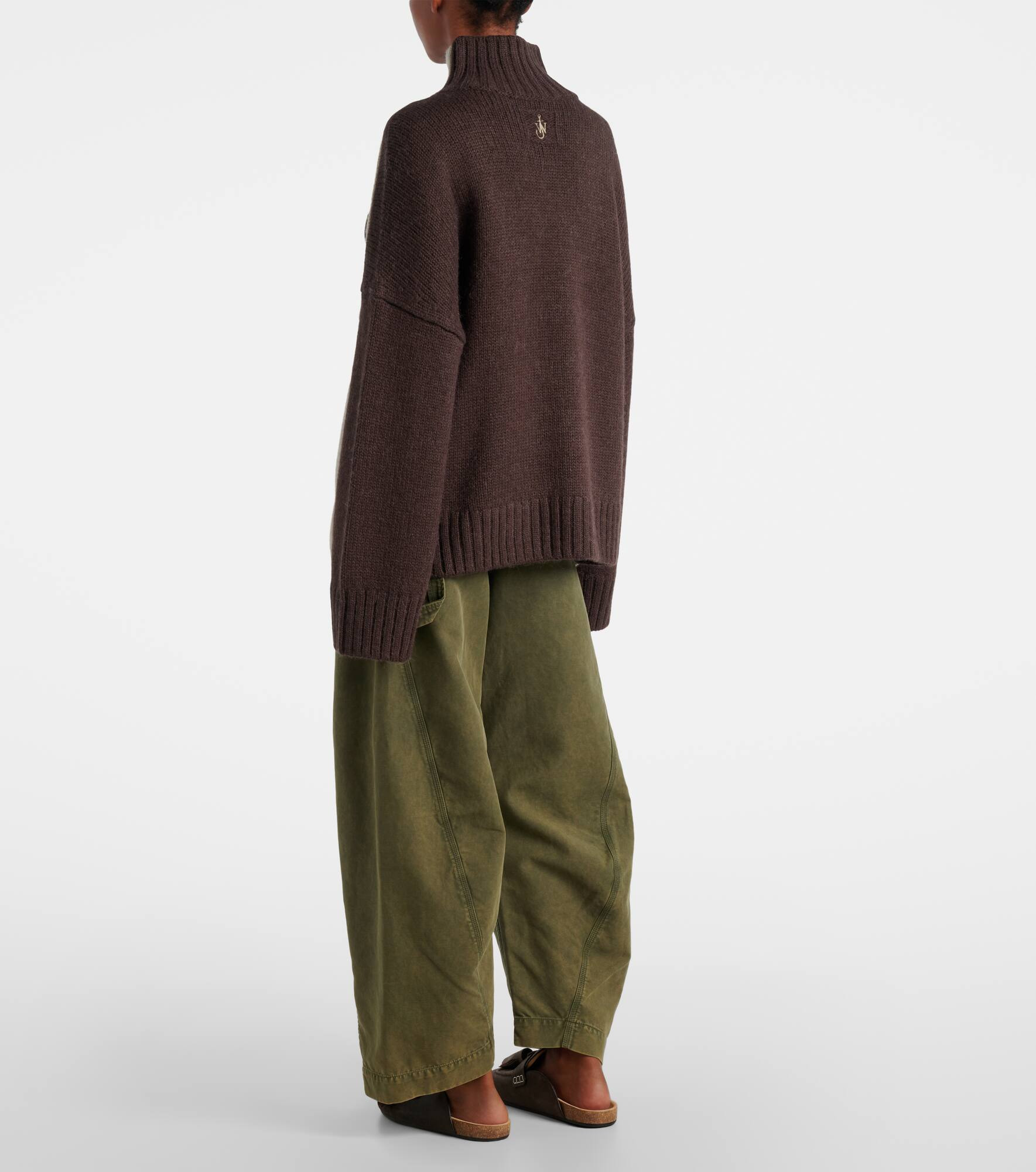Wool and alpaca-blend turtleneck sweater - 3