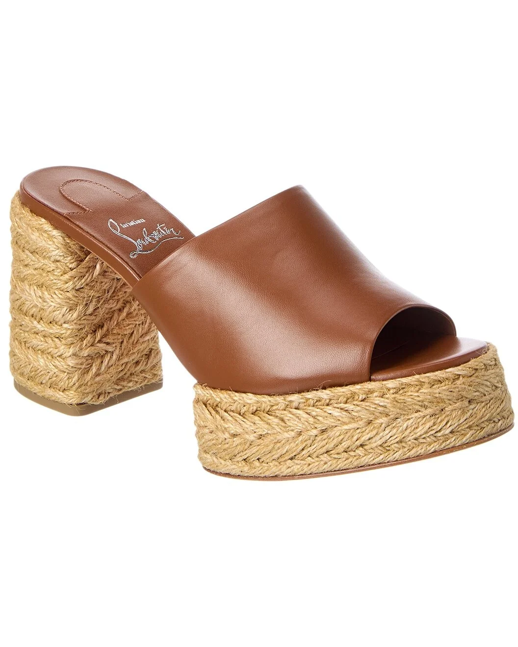 Christian Louboutin Calakala 85 Leather Mule - 1