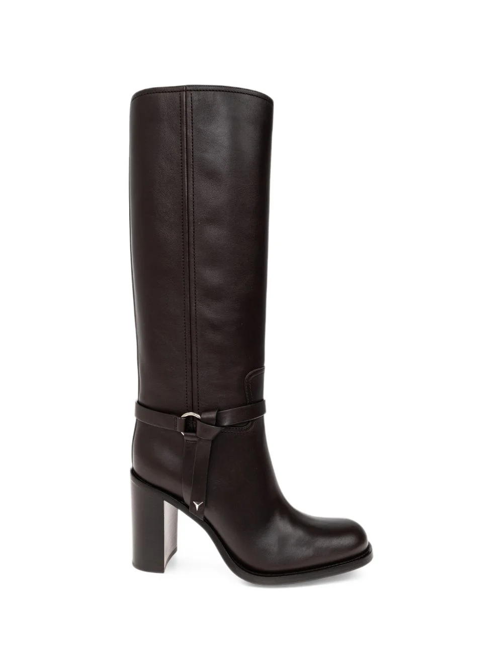 Dressage dark brown leather boots - 1