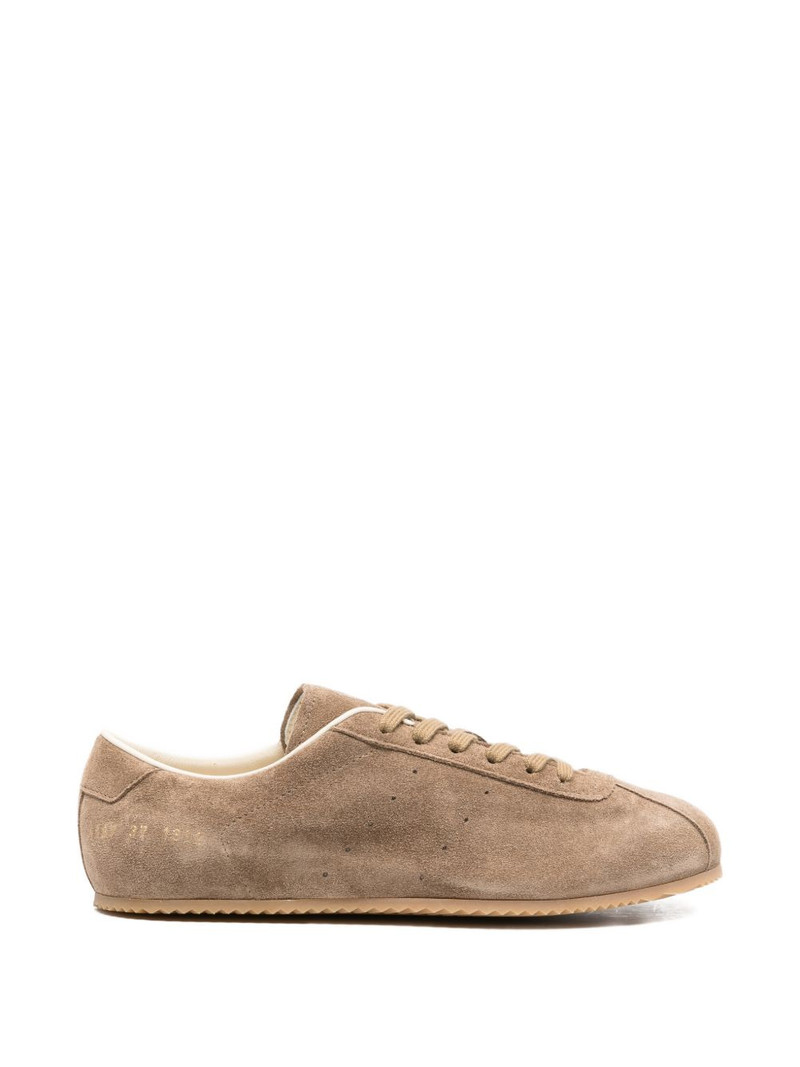 lace-up suede sneakers 1