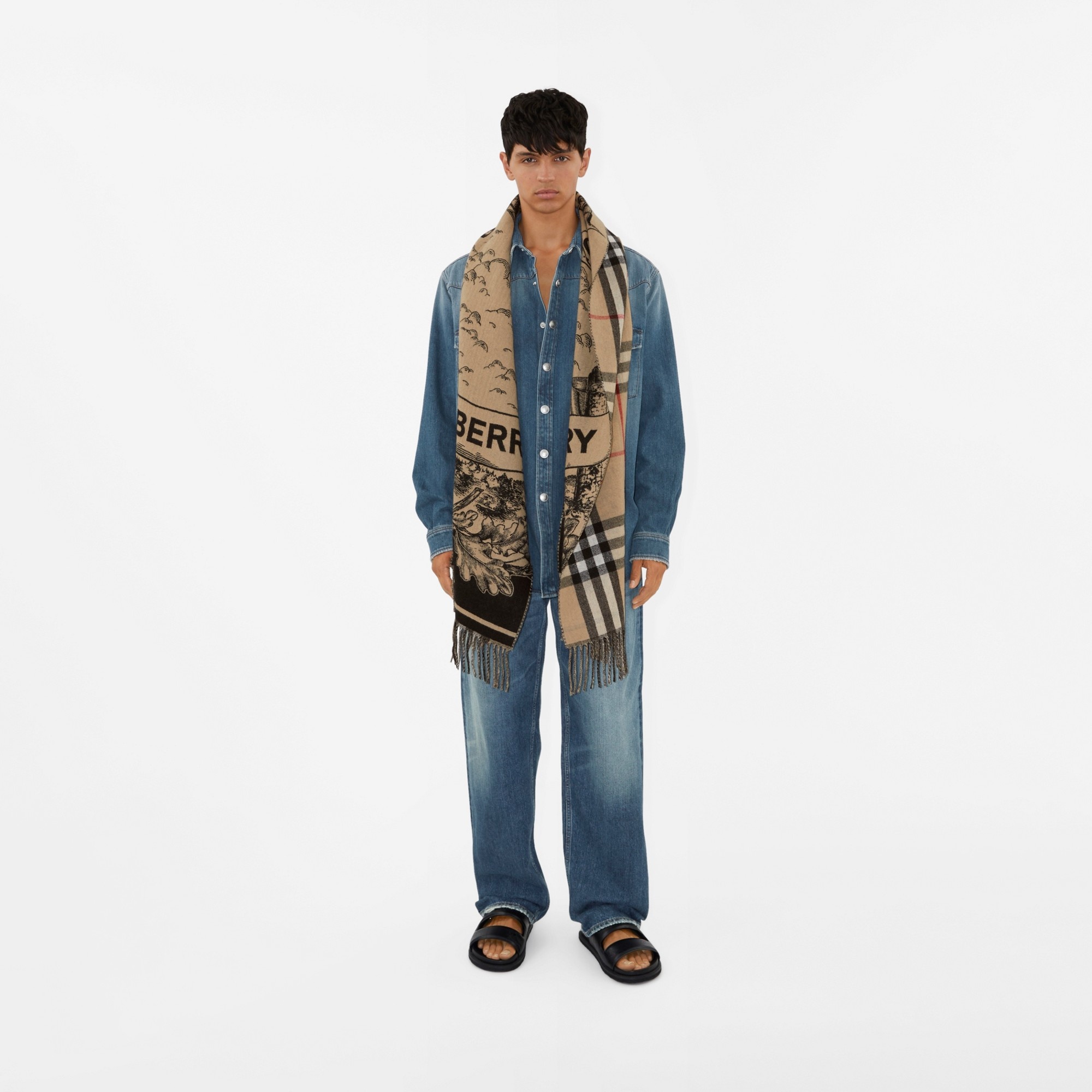 EKD Cashmere Reversible Scarf - 2