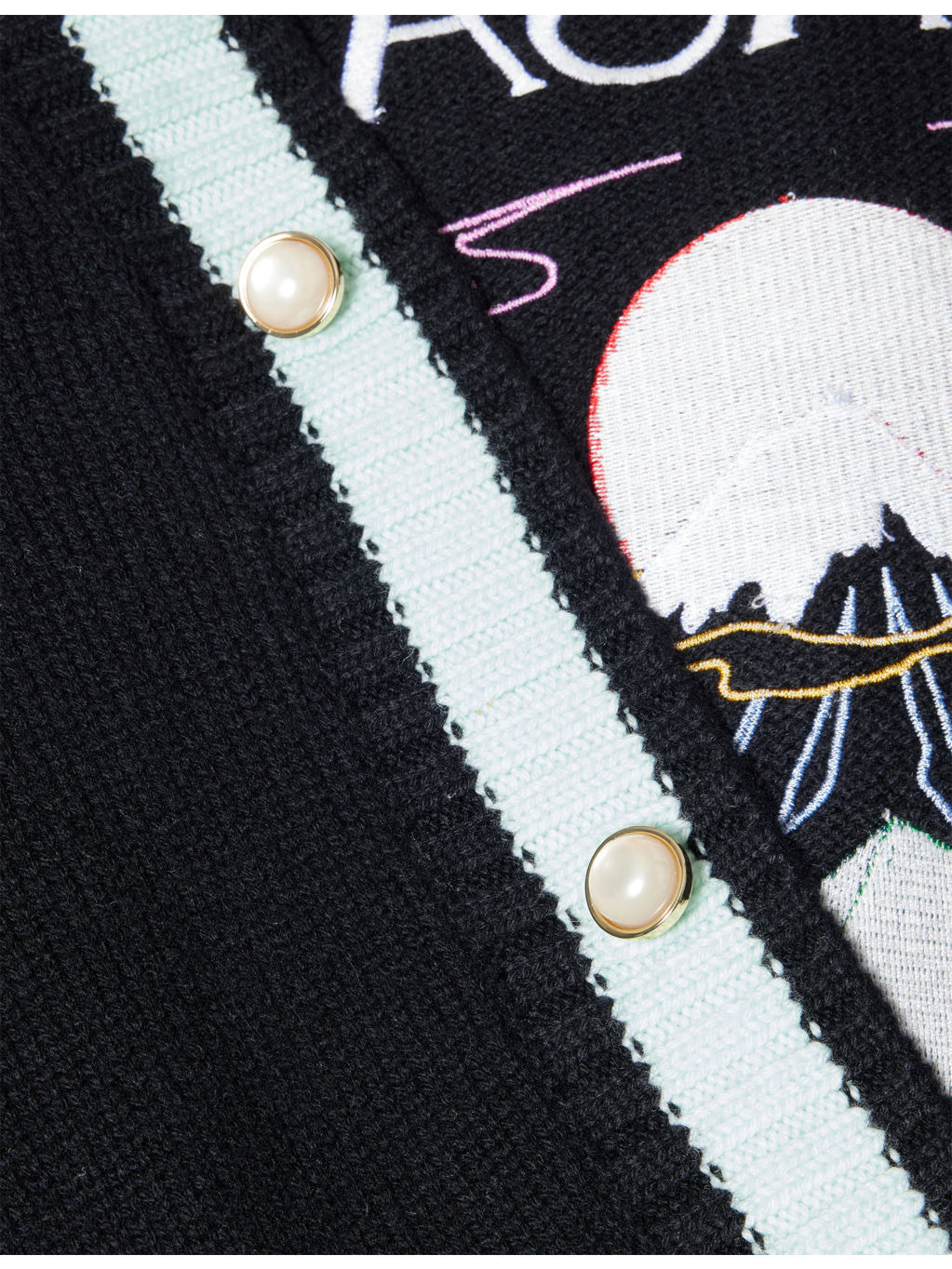 Relaxed-Fit Embroidered-Logo Wool-Knit Cardigan - 6