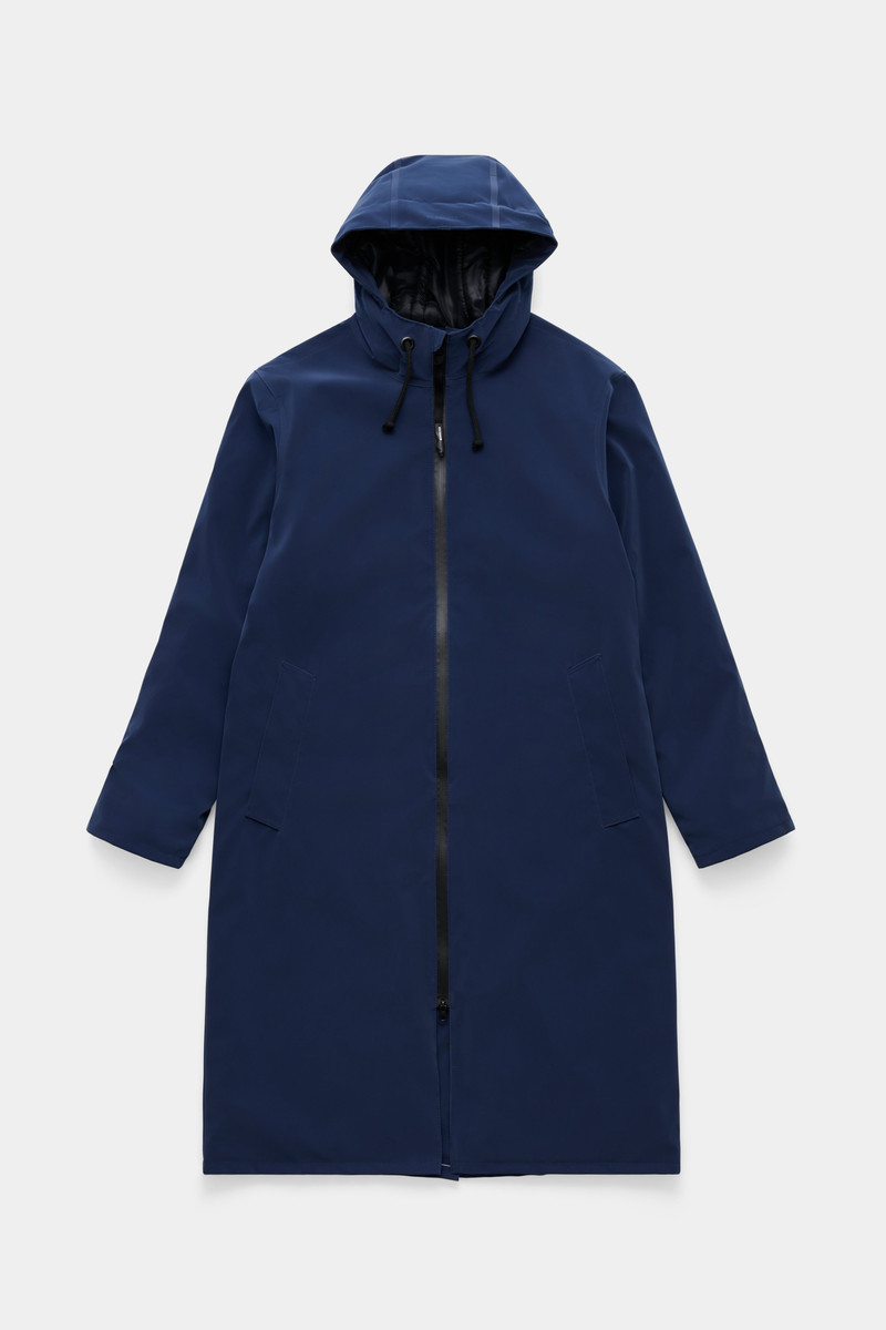 Stockholm Long Matte Winter Coat Navy 5