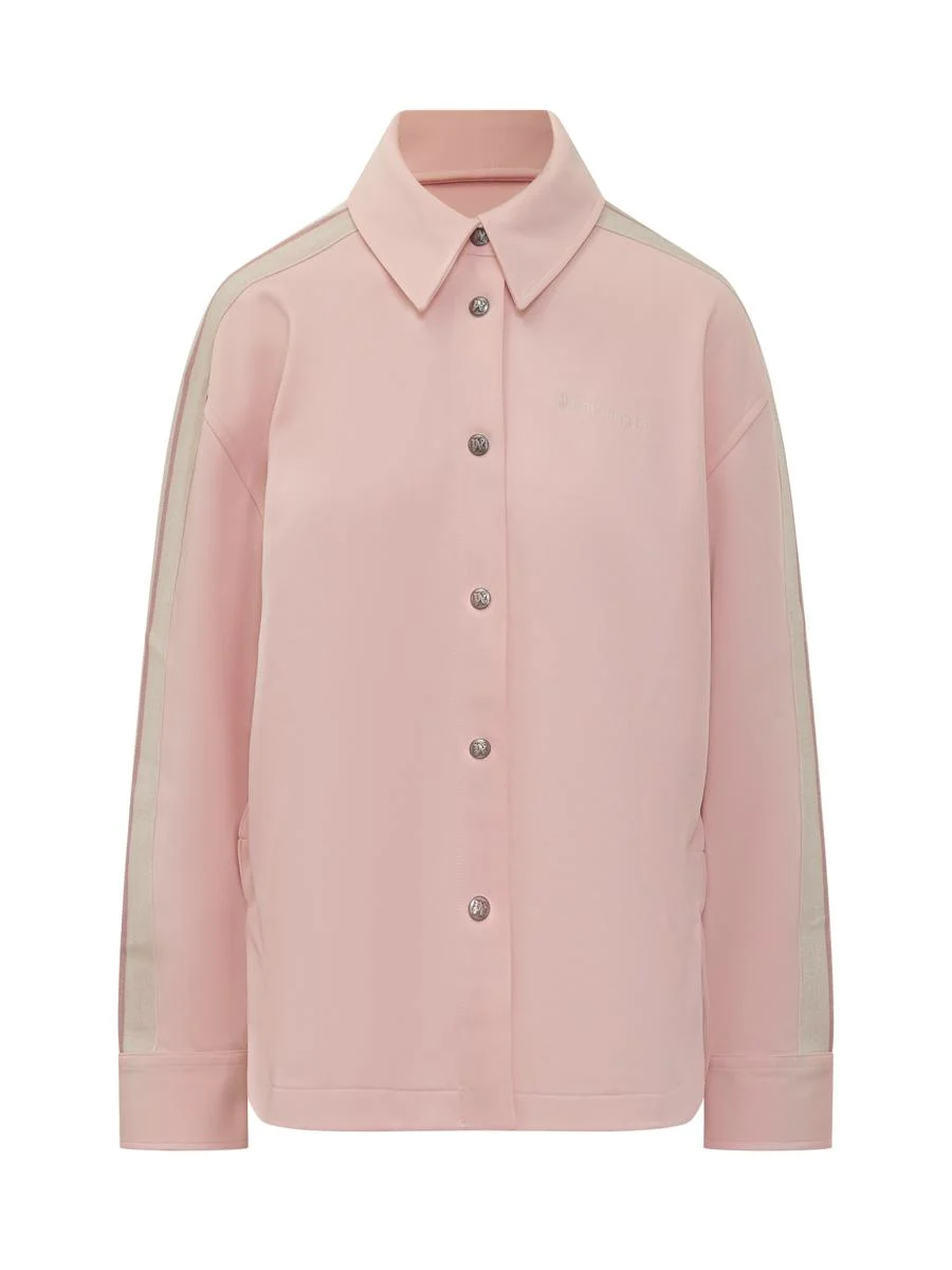 Palm Angels Palm Angels Pink Jacket With Side Bands - 1
