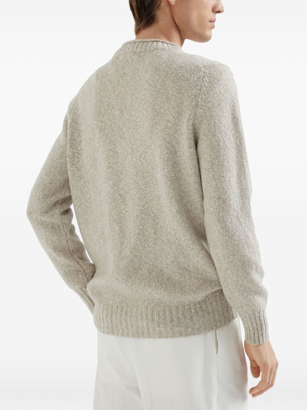 crew-neck mÃ©lange jumper - 4